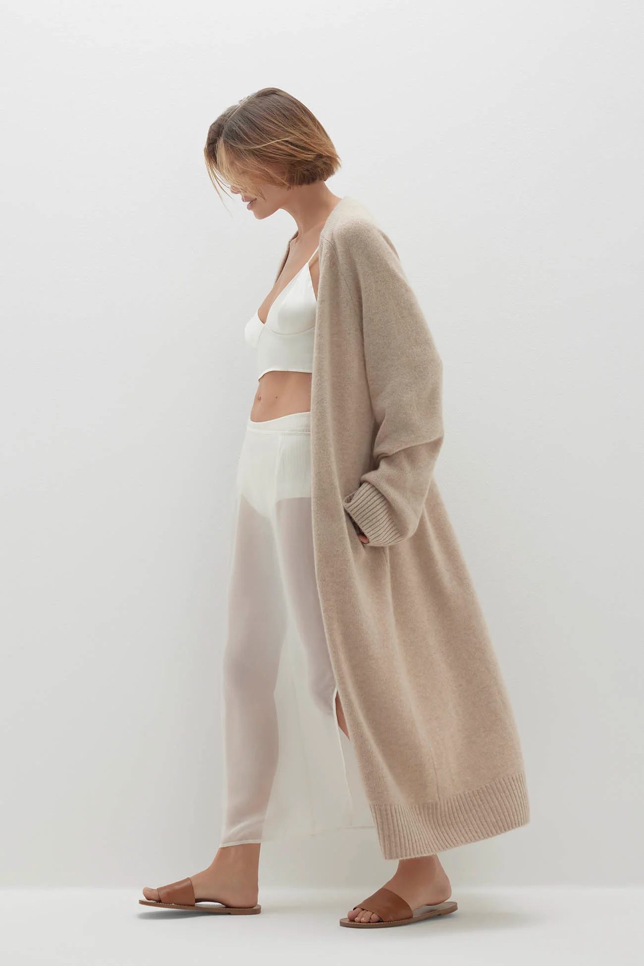MAKENA LONGLINE CASHMERE CARDIGAN - Image 47