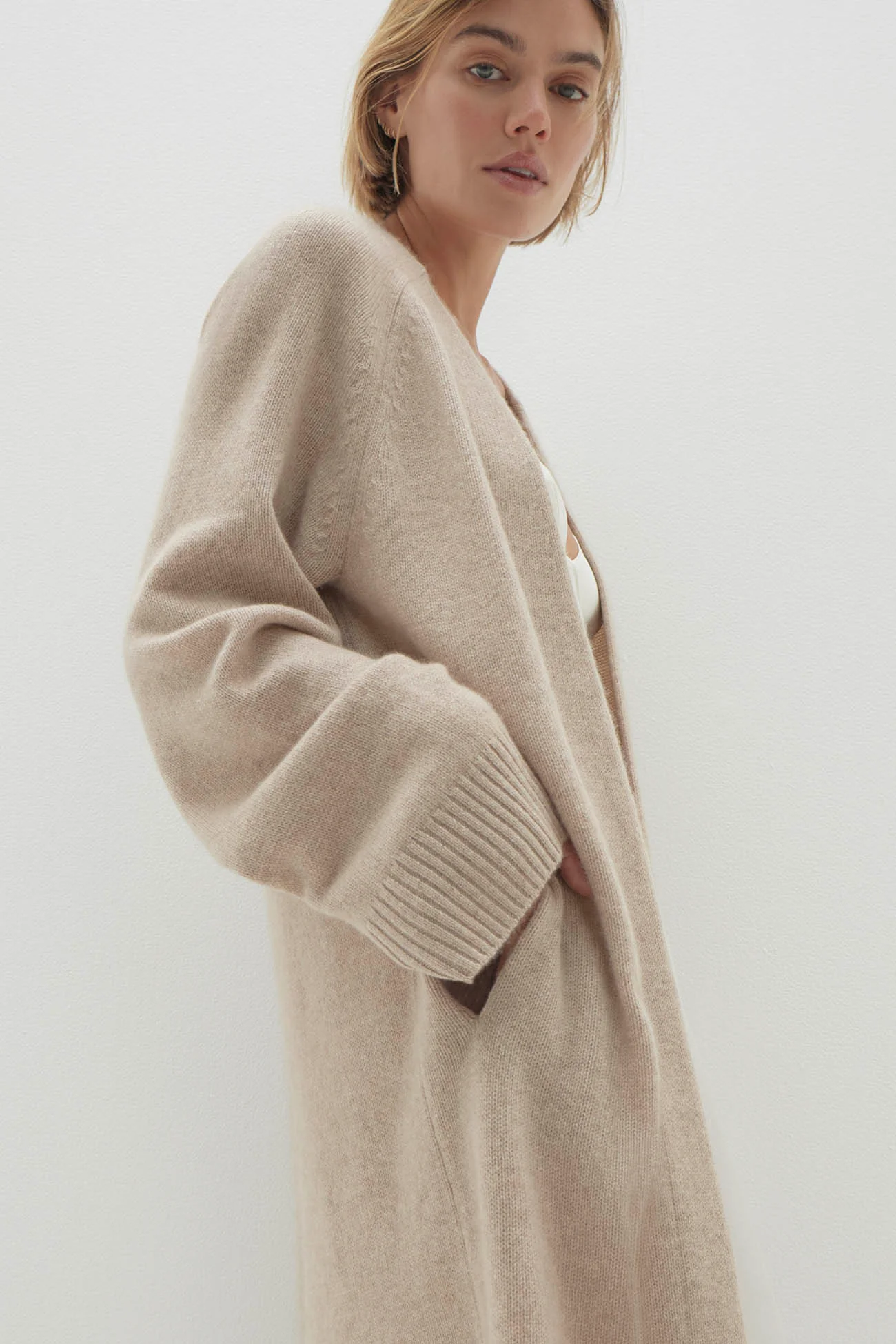 MAKENA LONGLINE CASHMERE CARDIGAN - Image 49