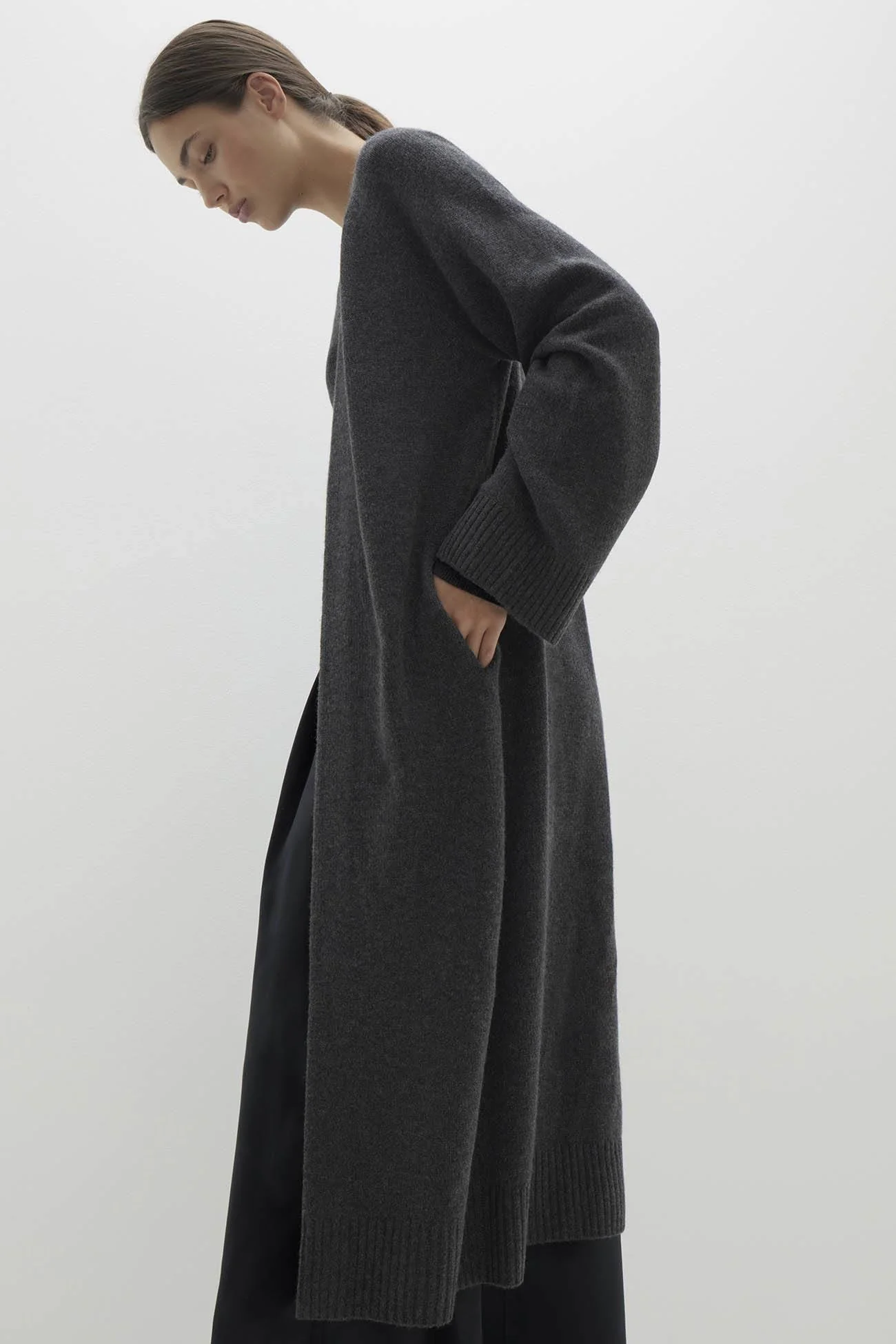 MAKENA LONGLINE CASHMERE CARDIGAN - Image 54