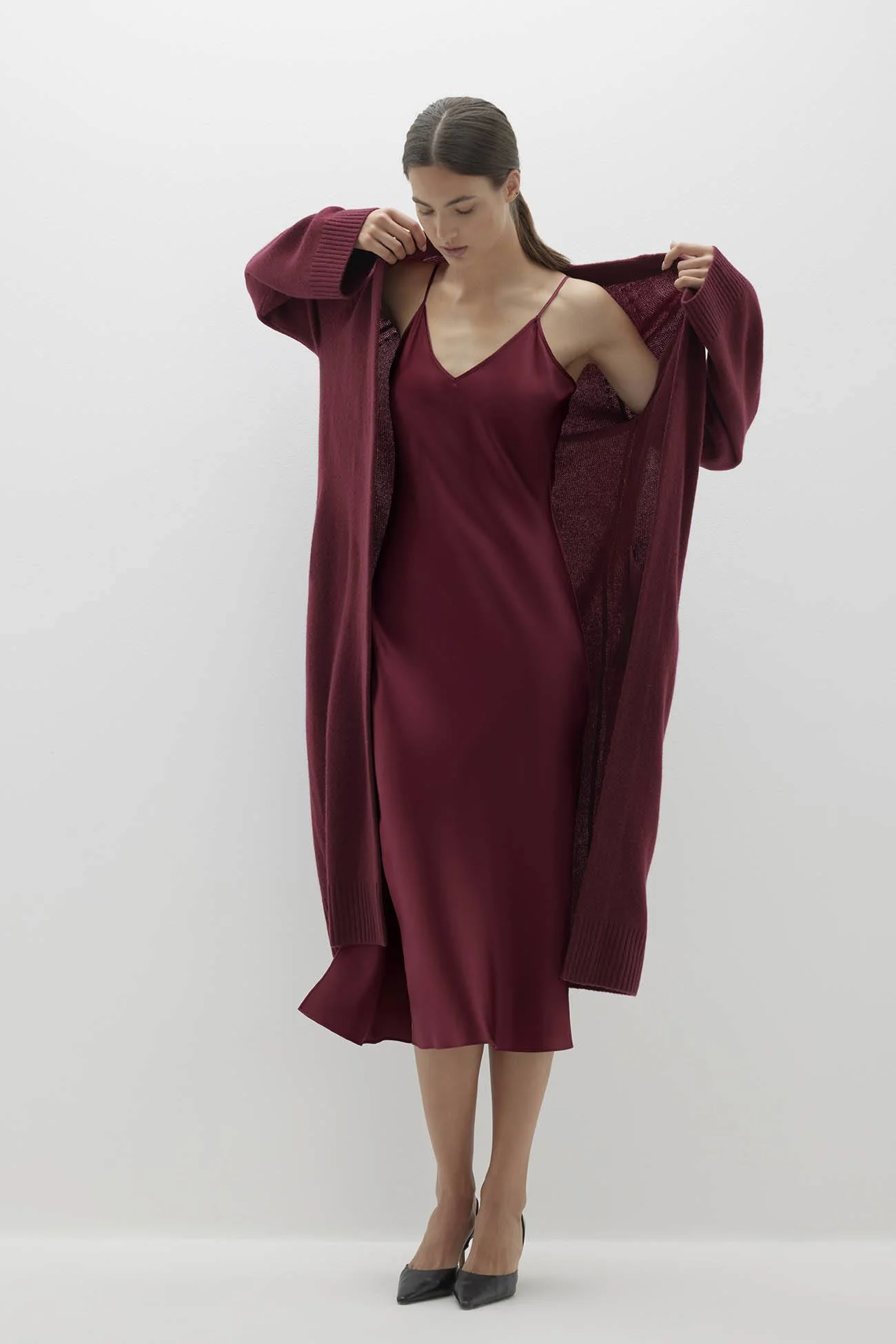 MAKENA LONGLINE CASHMERE CARDIGAN - Image 58
