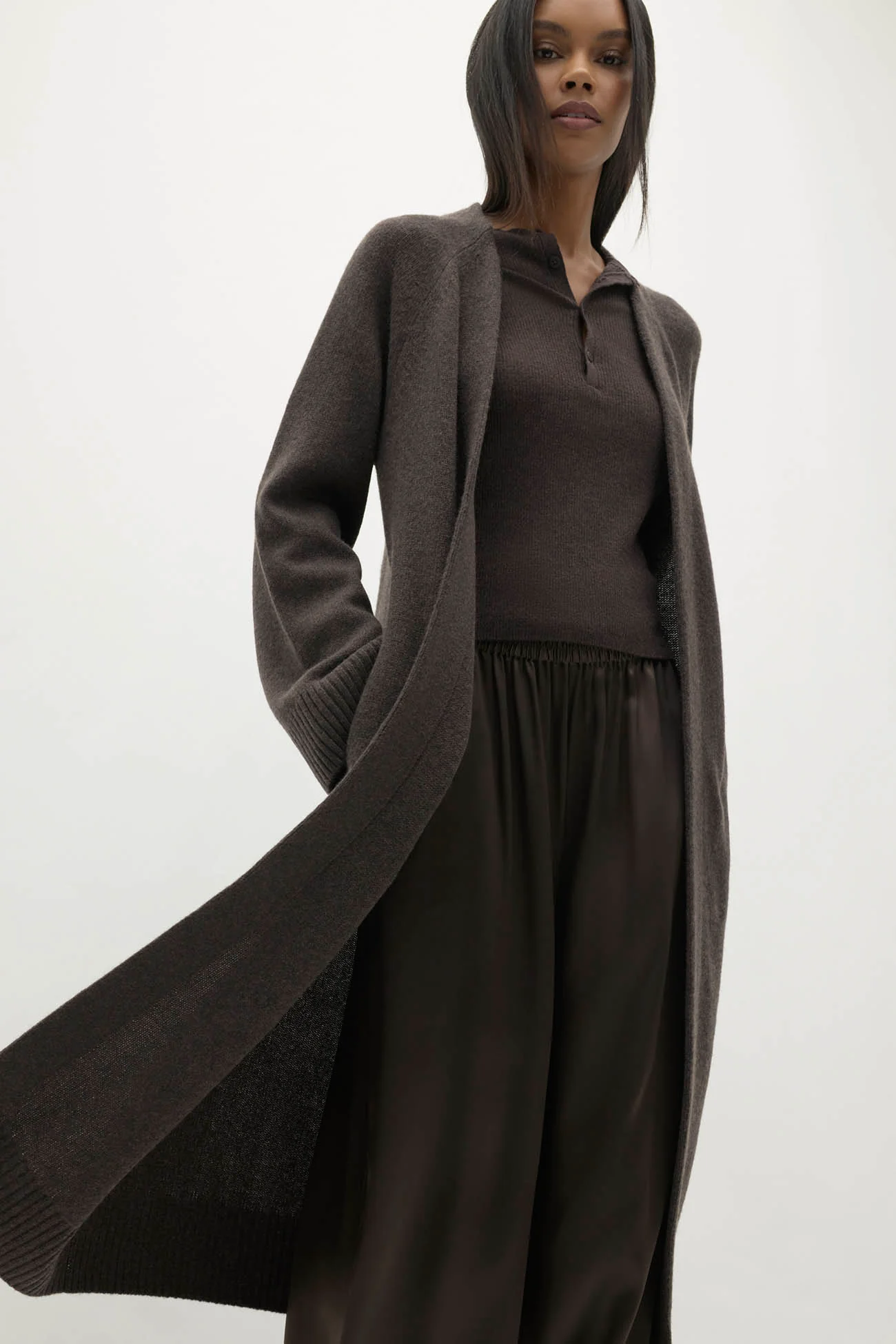 MAKENA LONGLINE CASHMERE CARDIGAN - Image 6