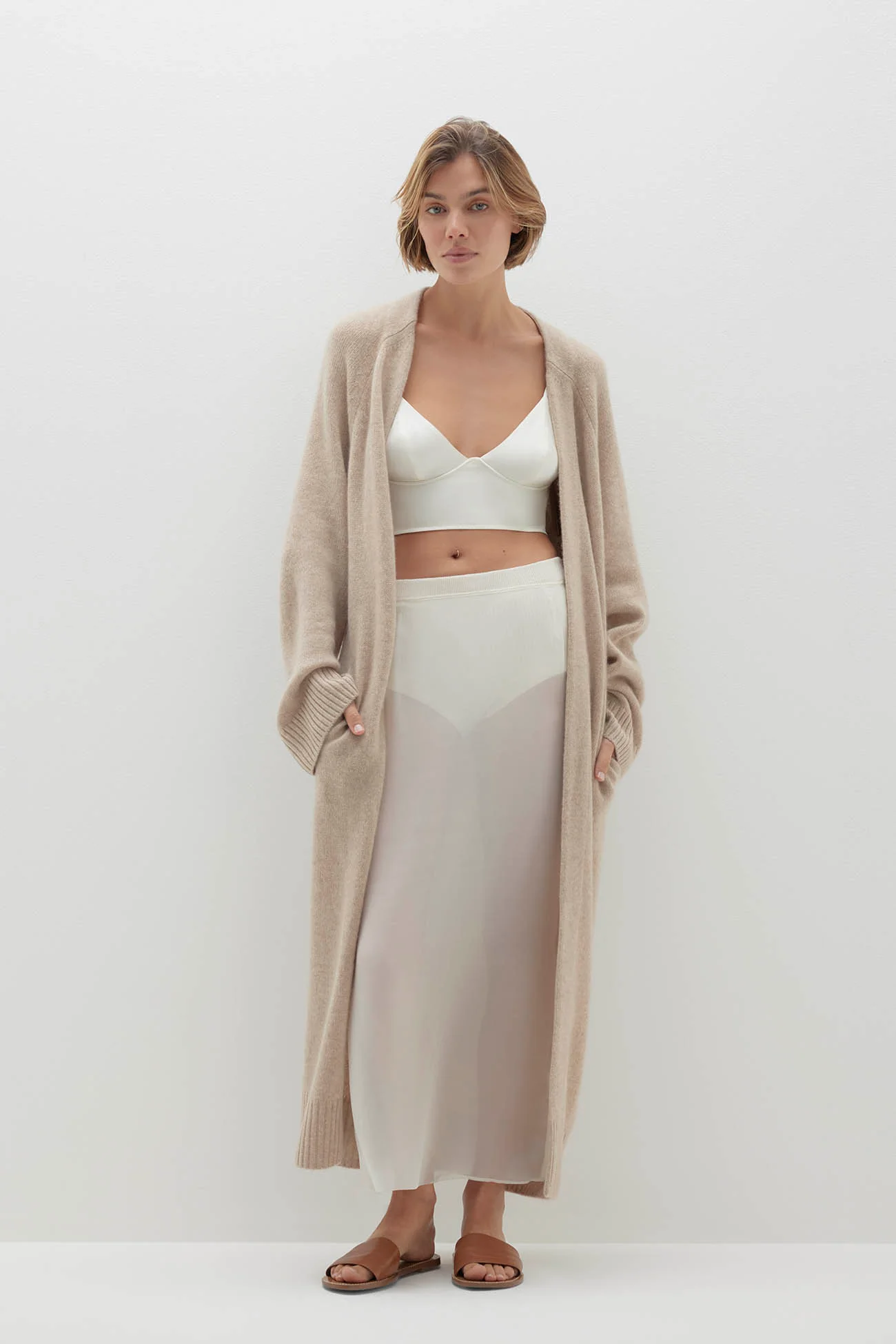 MAKENA LONGLINE CASHMERE CARDIGAN - Image 7