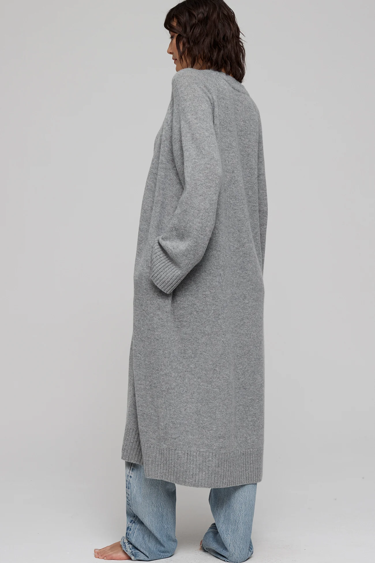 MAKENA LONGLINE CASHMERE CARDIGAN - Image 9