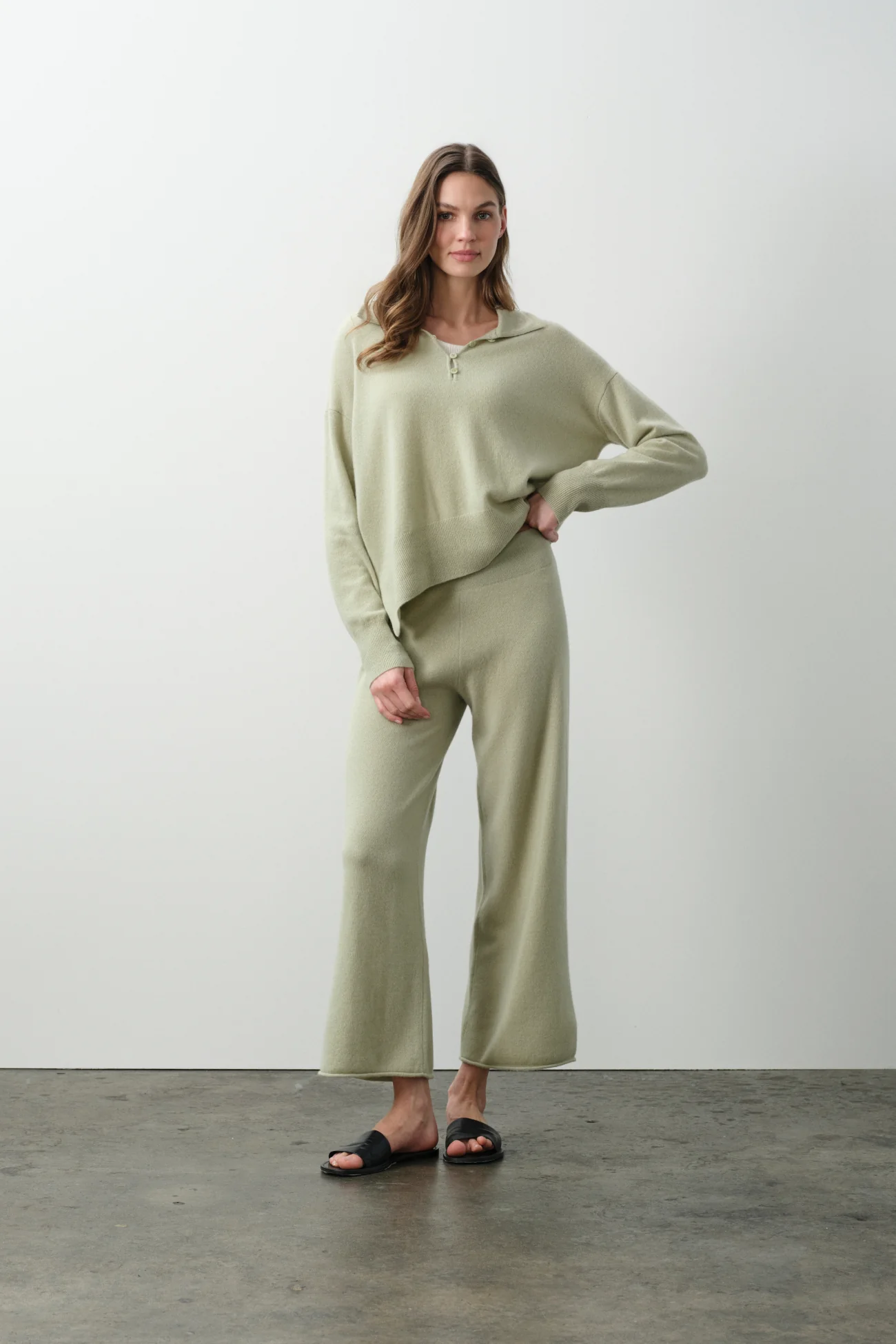 MARINA CROPPED CASHMERE PANT - Image 18