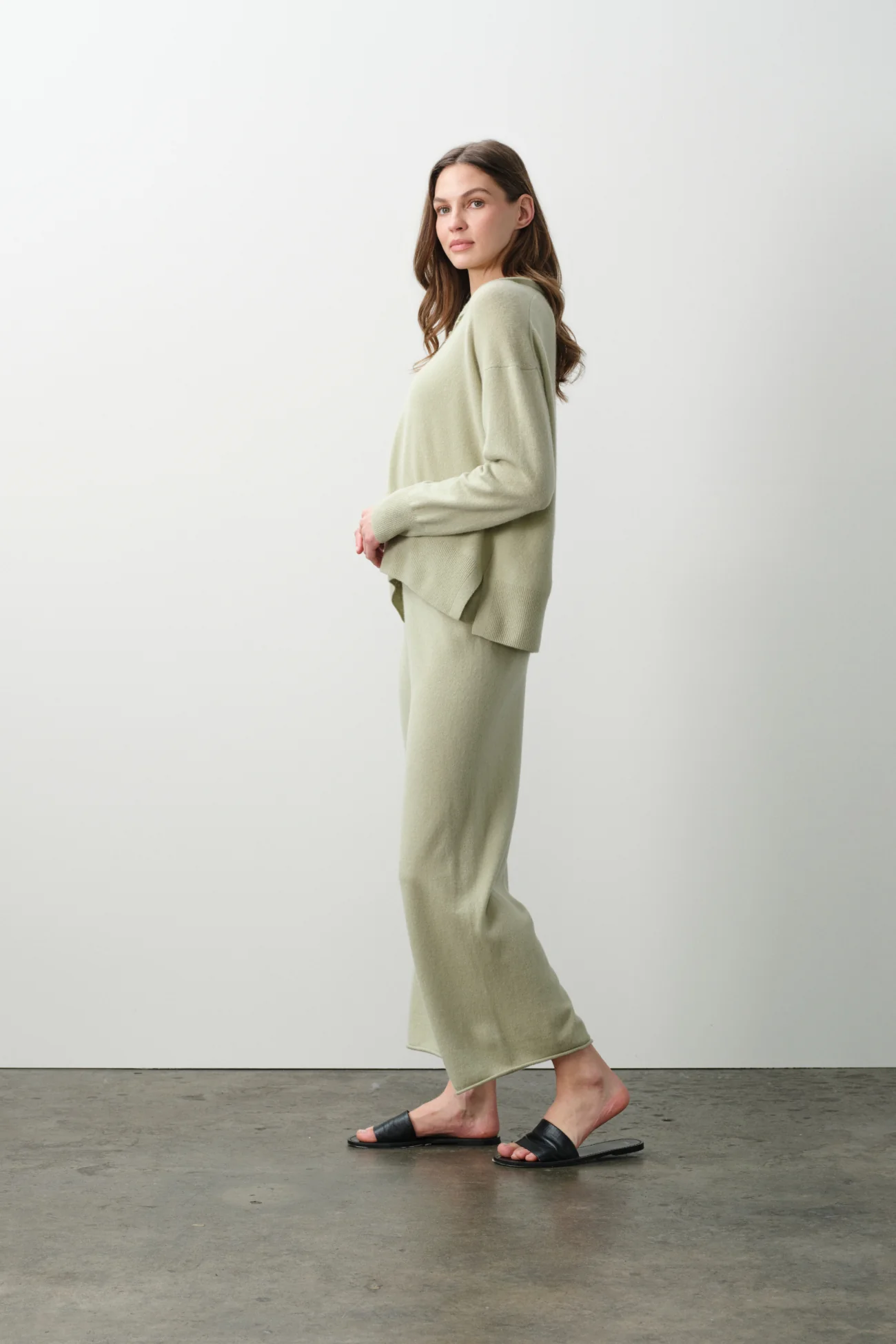 MARINA CROPPED CASHMERE PANT - Image 19