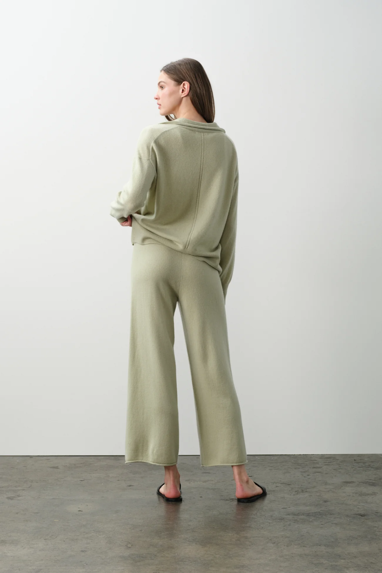 MARINA CROPPED CASHMERE PANT - Image 20