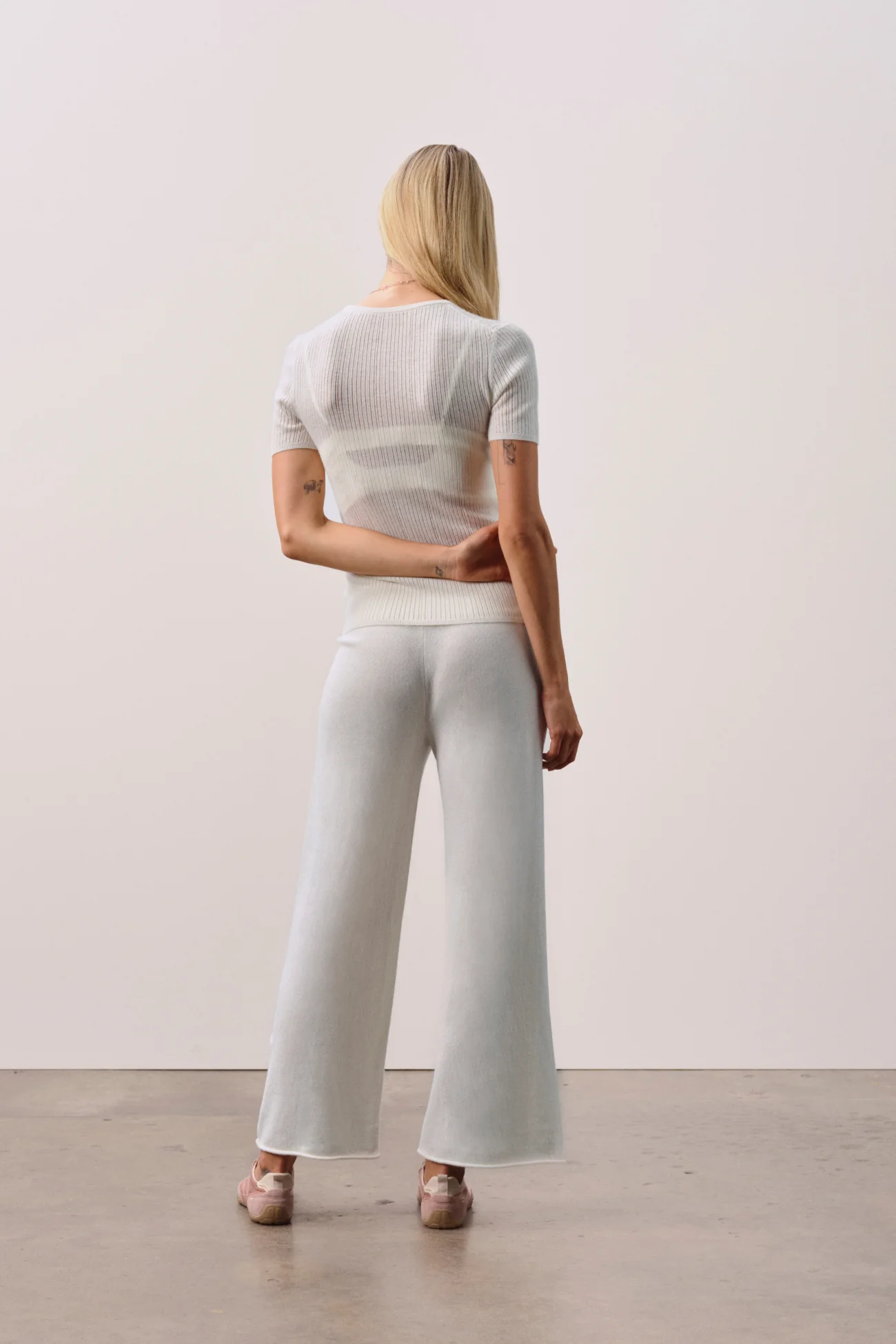 MARINA CROPPED CASHMERE PANT - Image 7