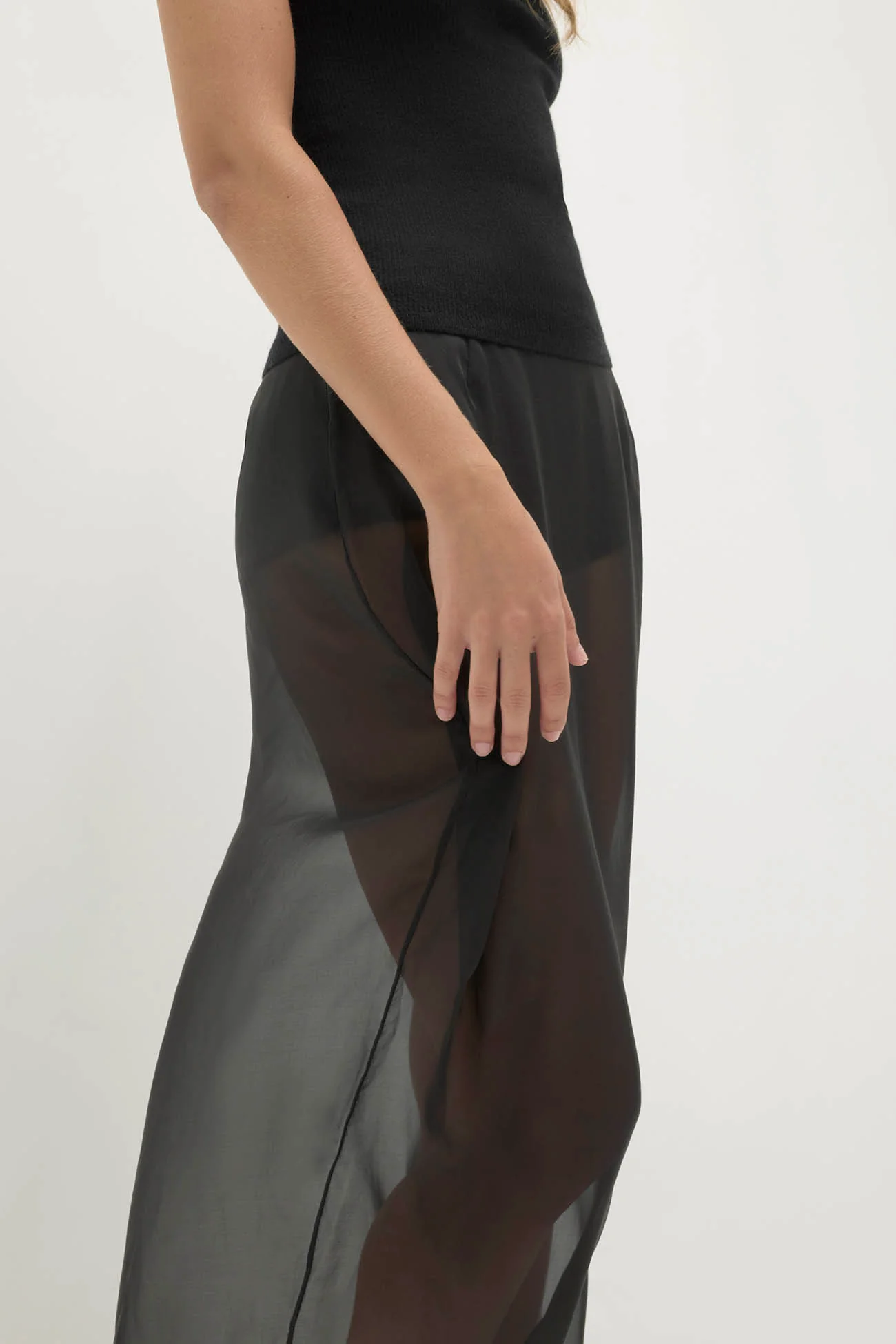 MARISSA SILK ORGANZA MIDI SKIRT - Image 22