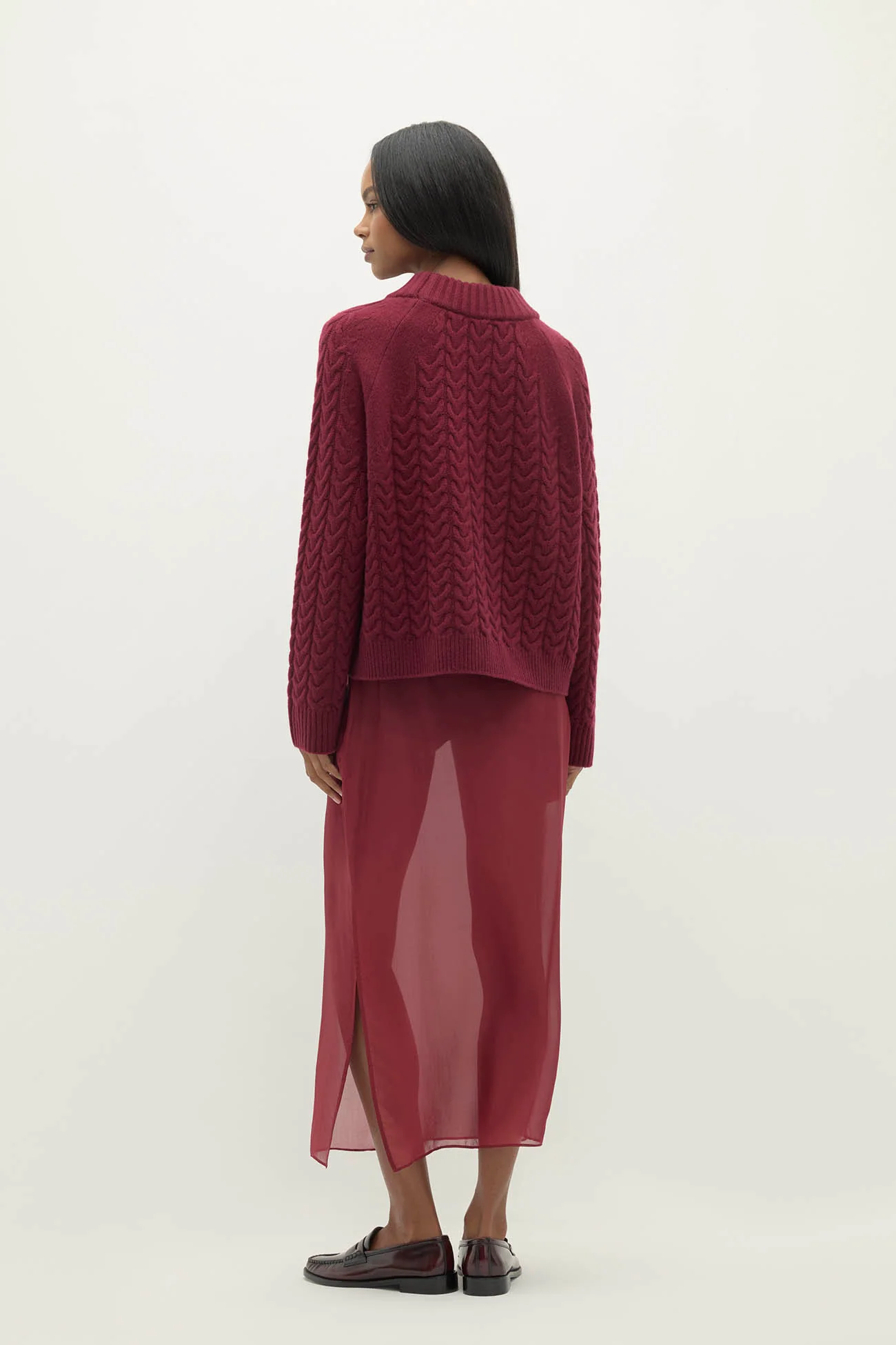 MARISSA SILK ORGANZA MIDI SKIRT - Image 31