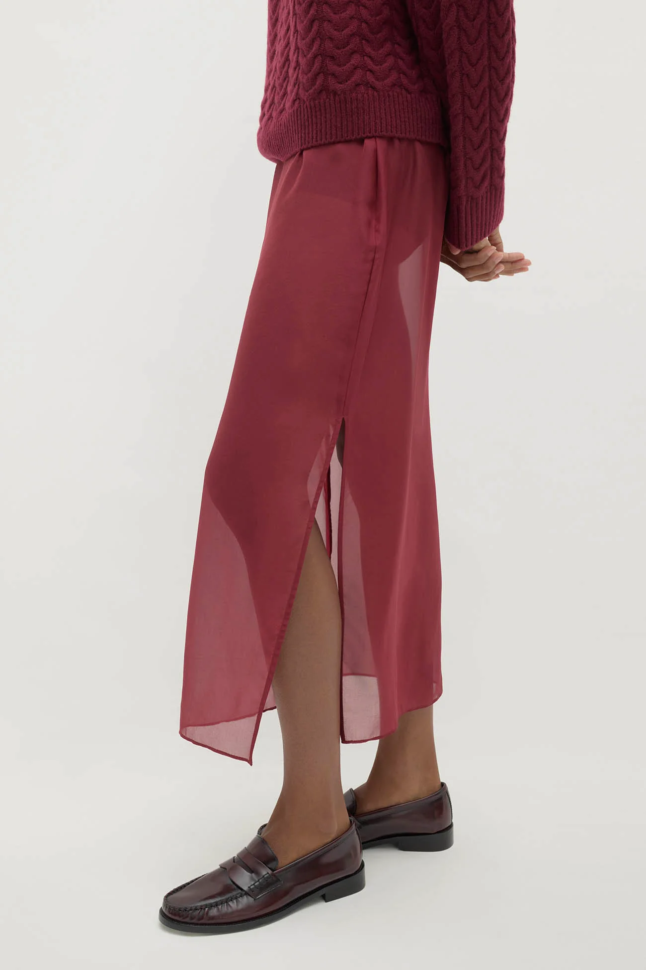 MARISSA SILK ORGANZA MIDI SKIRT - Image 32