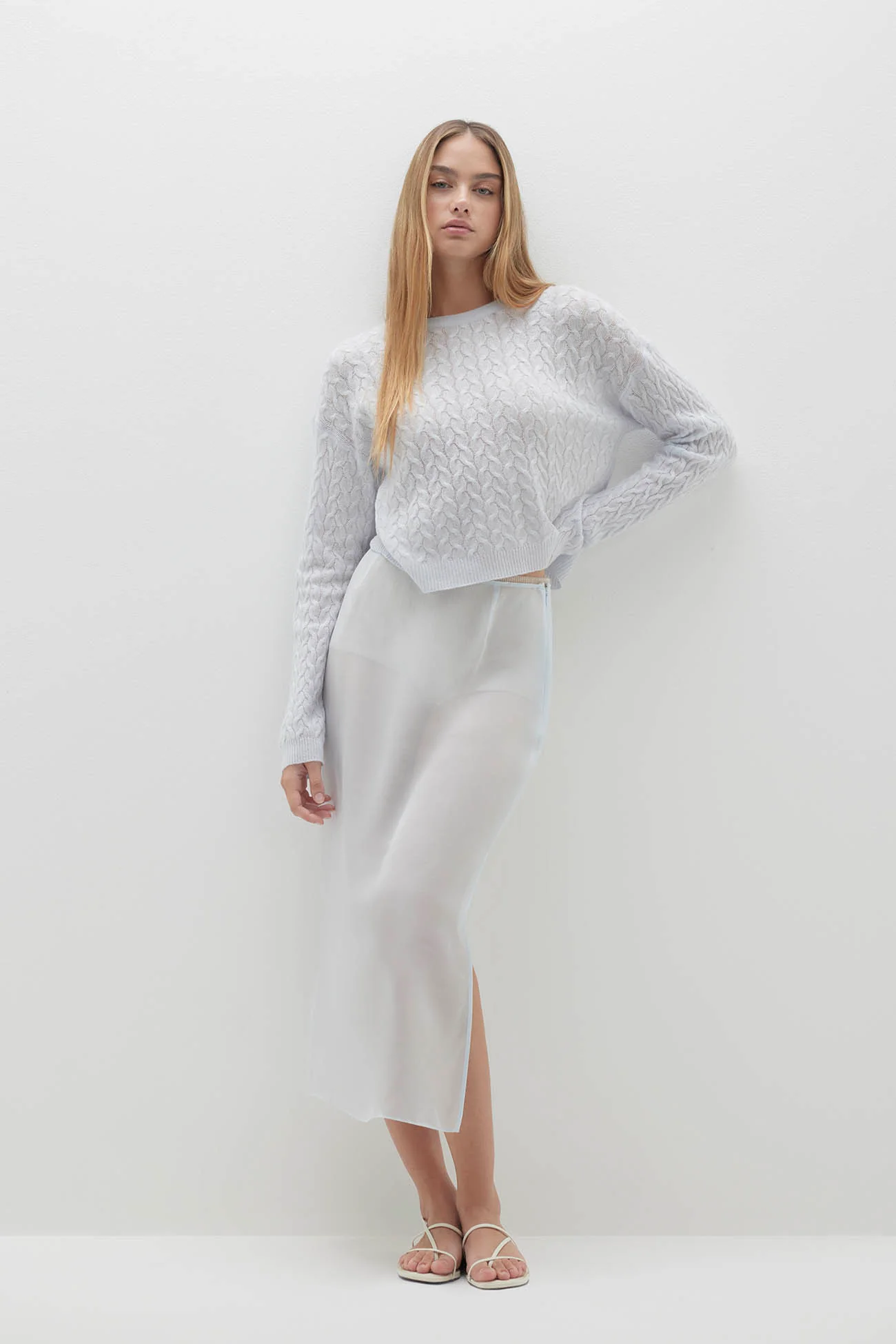 MARISSA SILK ORGANZA MIDI SKIRT - Image 6