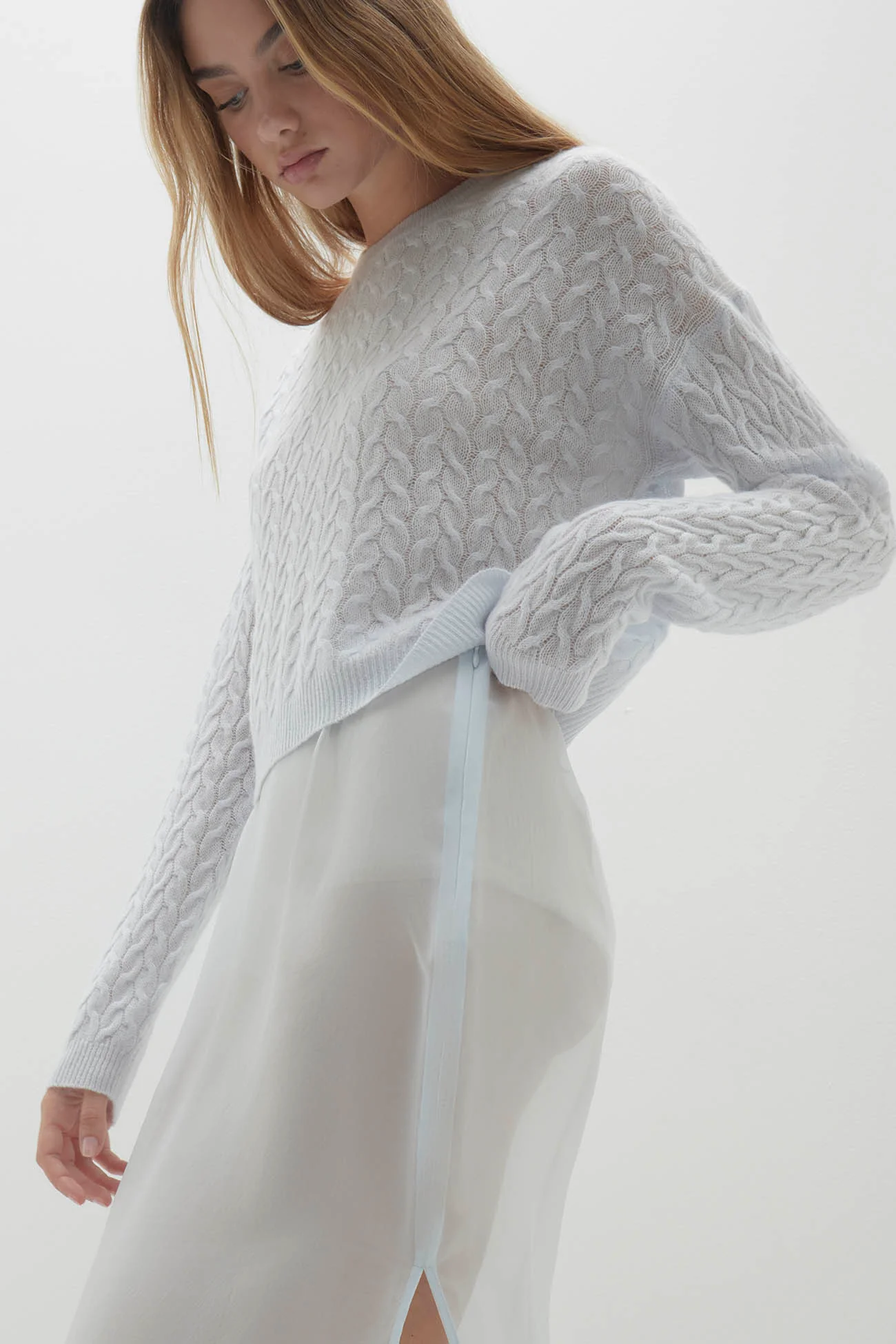 MARISSA SILK ORGANZA MIDI SKIRT - Image 9