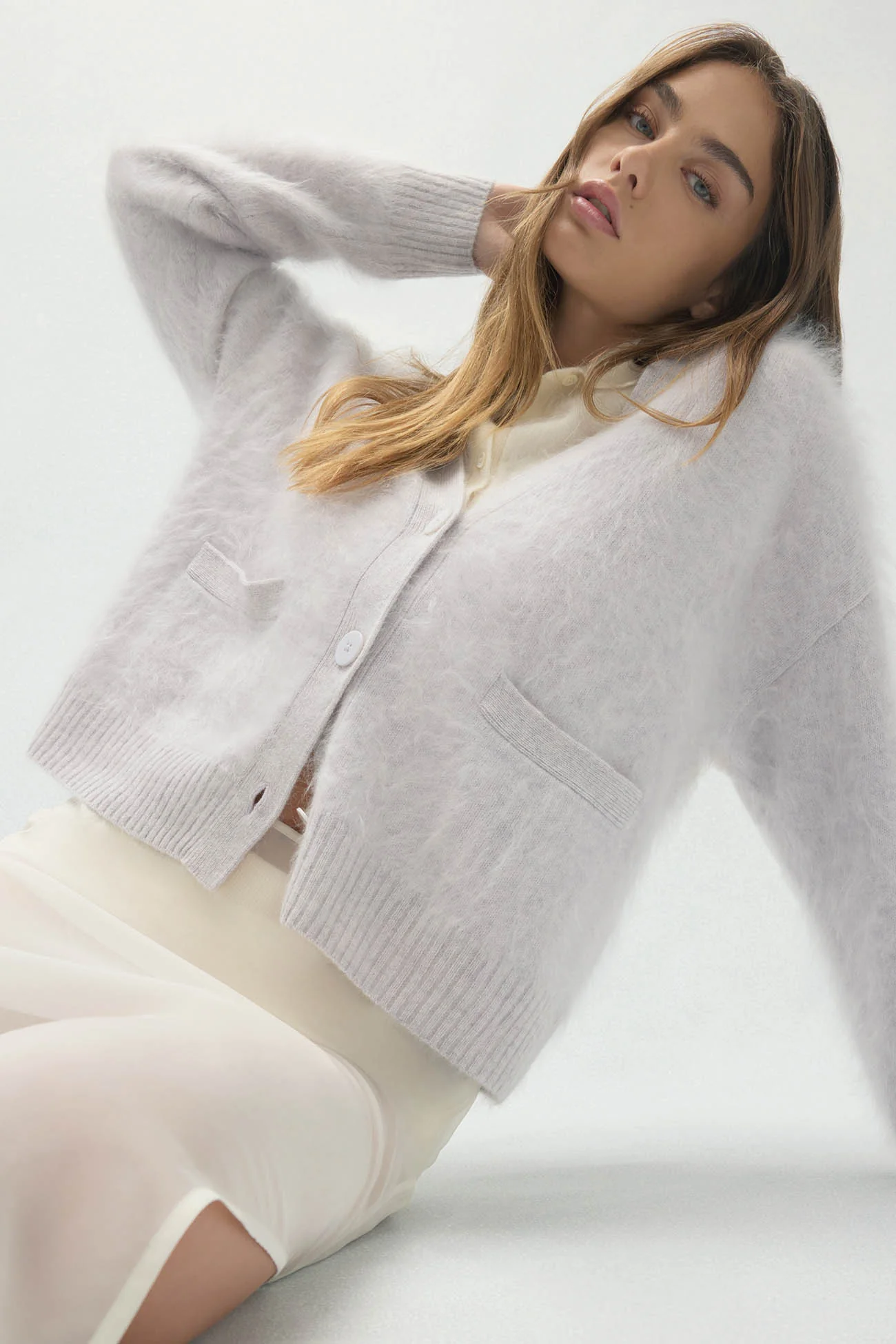 MICHAELA BRUSHED CASHMERE CARDIGAN - Image 16