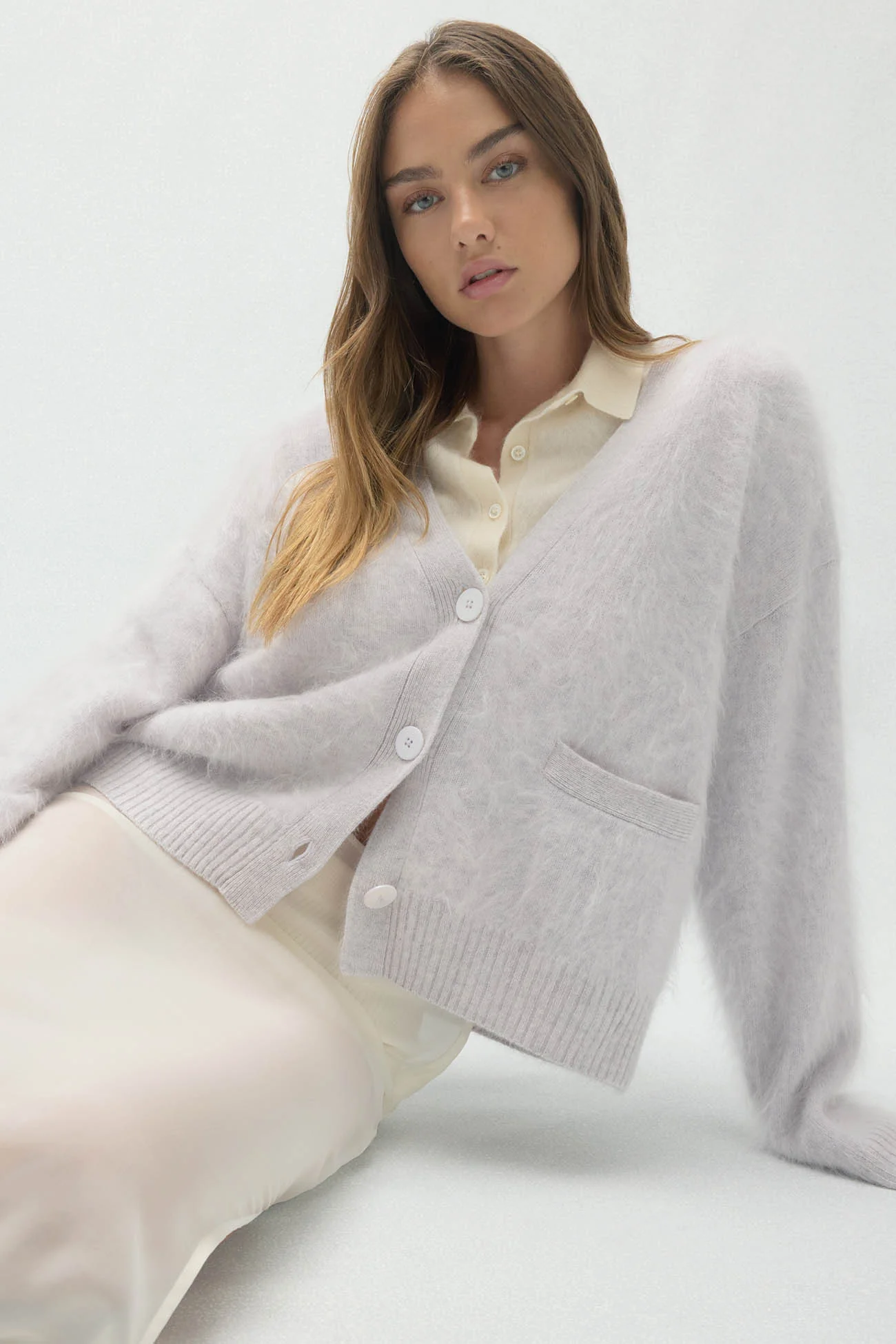 MICHAELA BRUSHED CASHMERE CARDIGAN - Image 19
