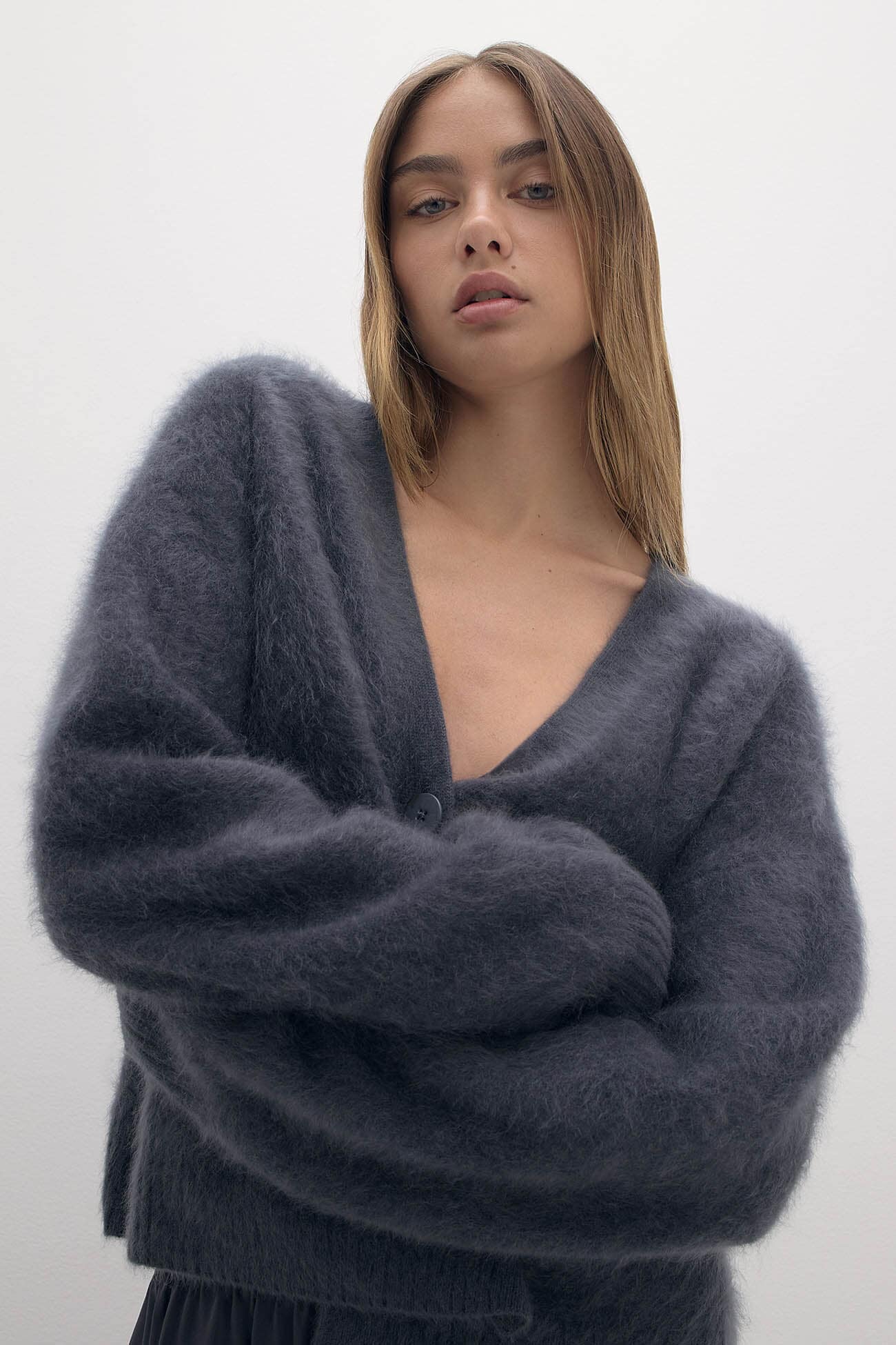 MICHAELA BRUSHED CASHMERE CARDIGAN - Image 36