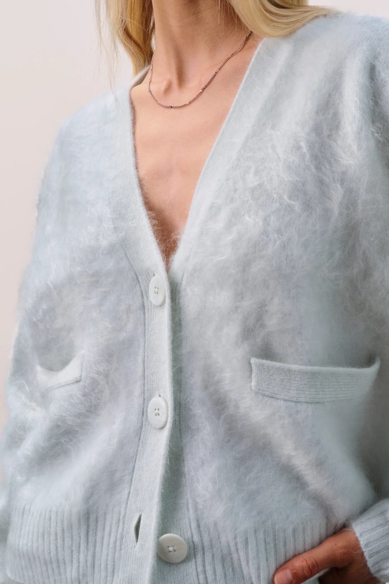 MICHAELA BRUSHED CASHMERE CARDIGAN - Image 48