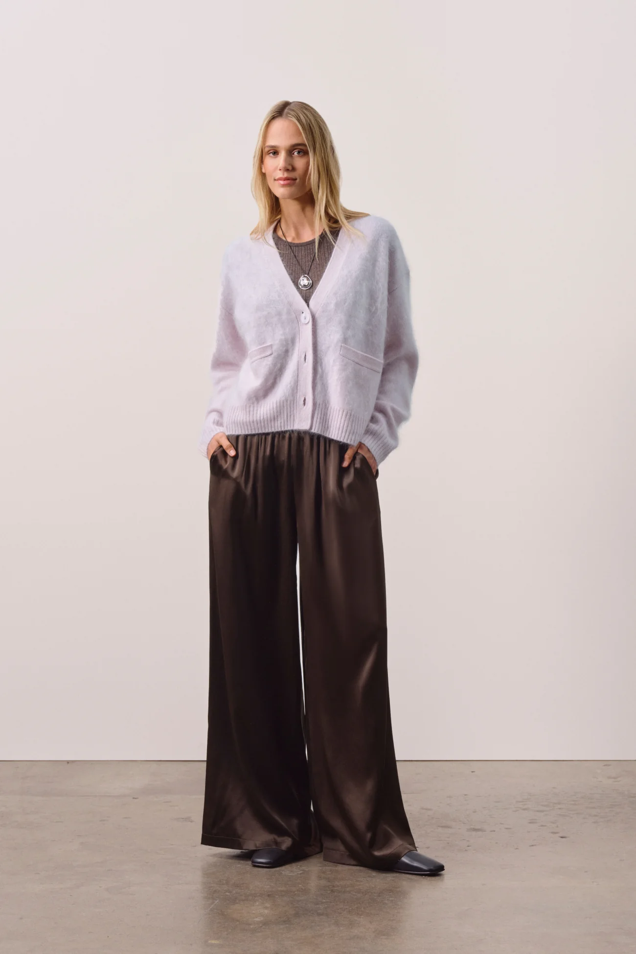 MICHAELA BRUSHED CASHMERE CARDIGAN - Image 54