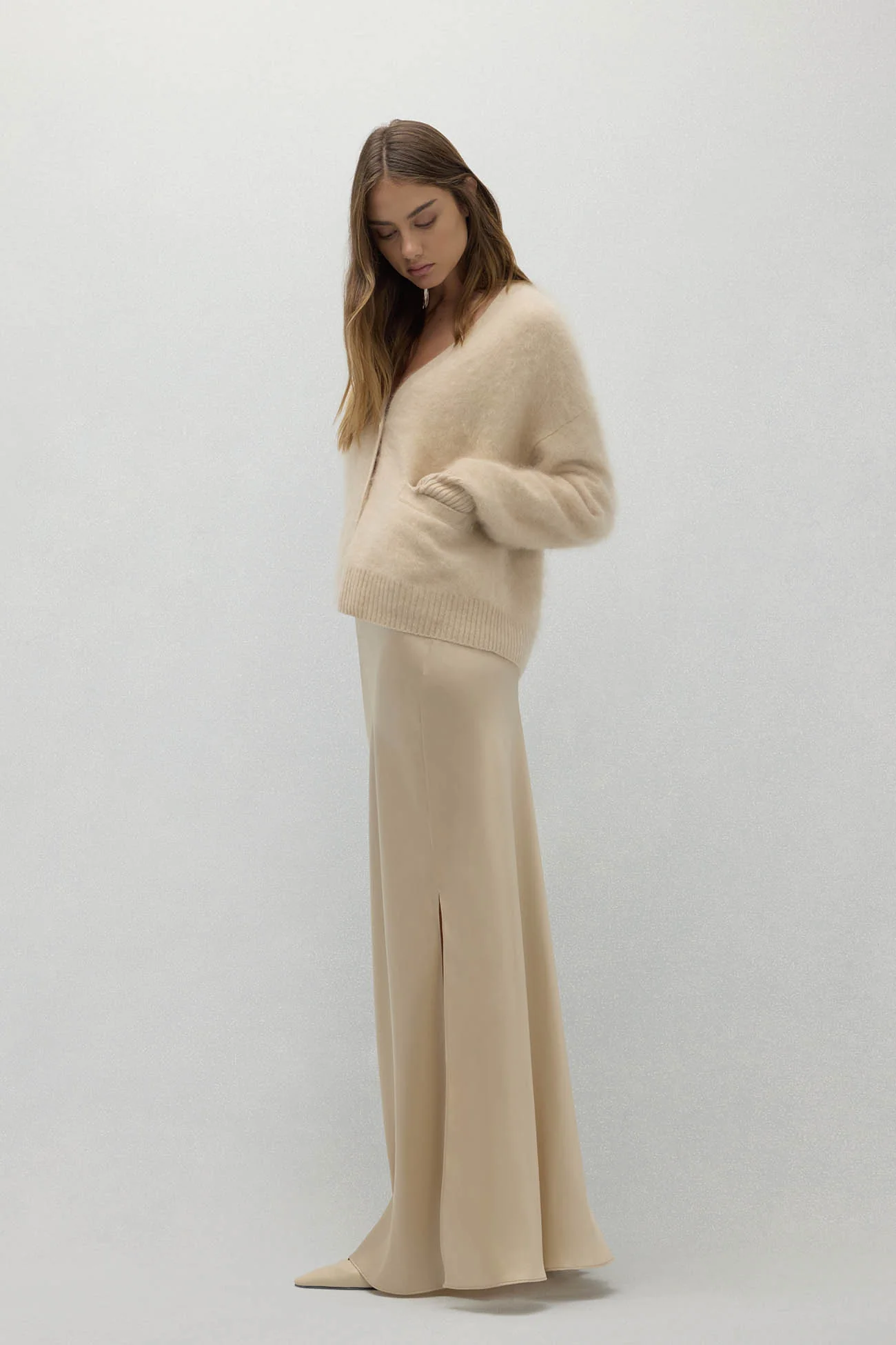 MICHAELA BRUSHED CASHMERE CARDIGAN - Image 8