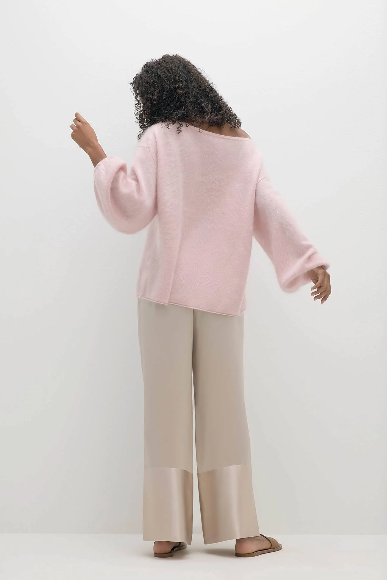 MOLLY SILK WIDE-LEG PANT - Image 3