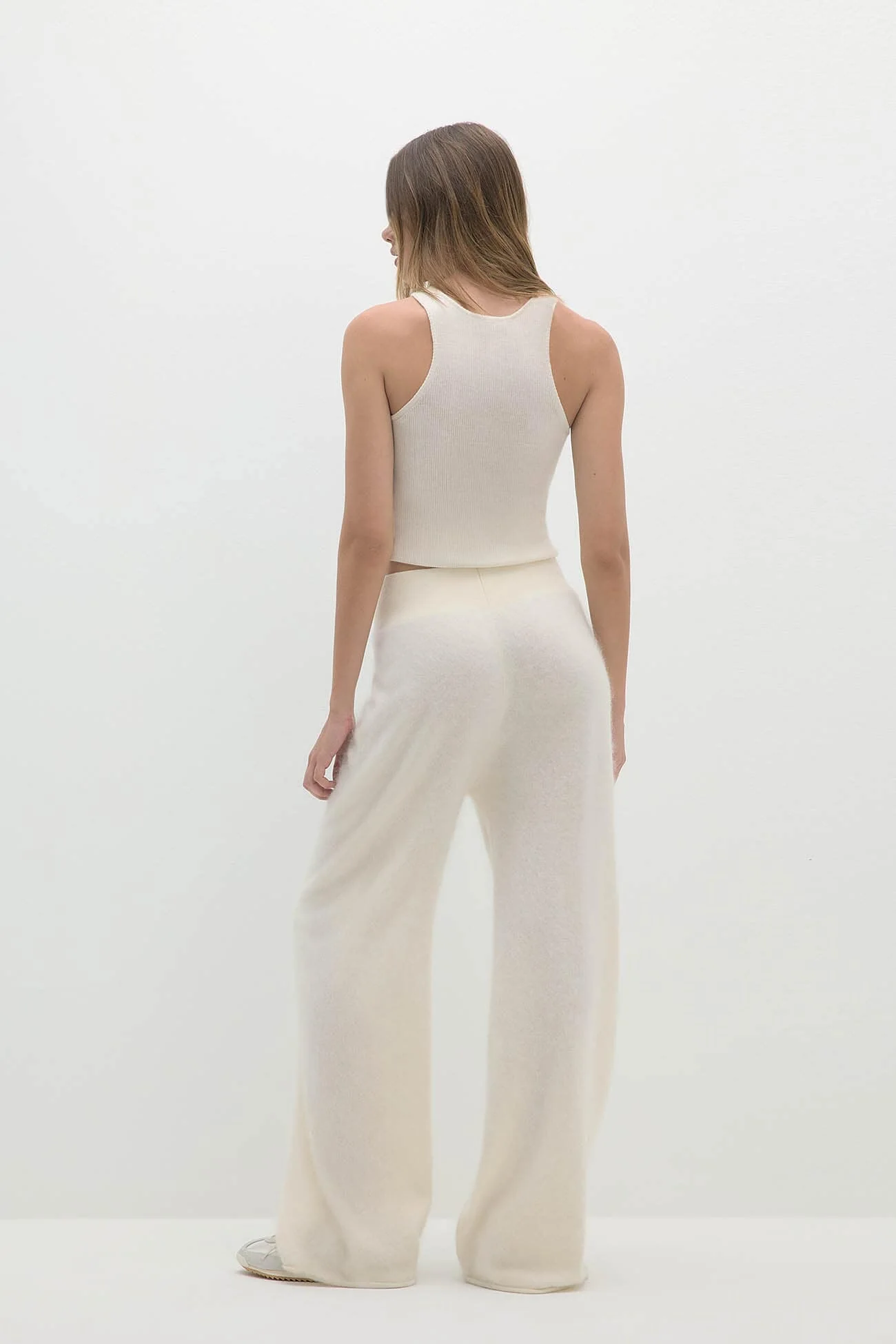 PHILIPA BRUSHED CASHMERE WIDE-LEG PANT - Image 3