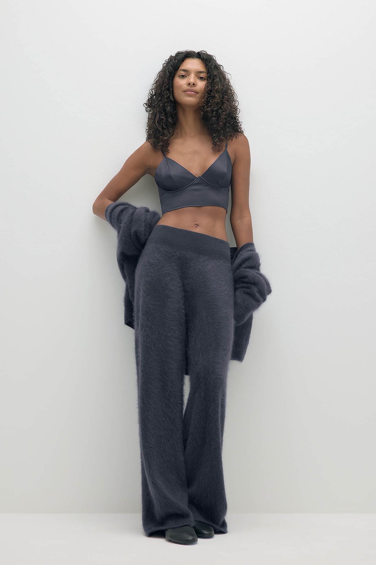 PHILIPA BRUSHED CASHMERE WIDE-LEG PANT - Image 8