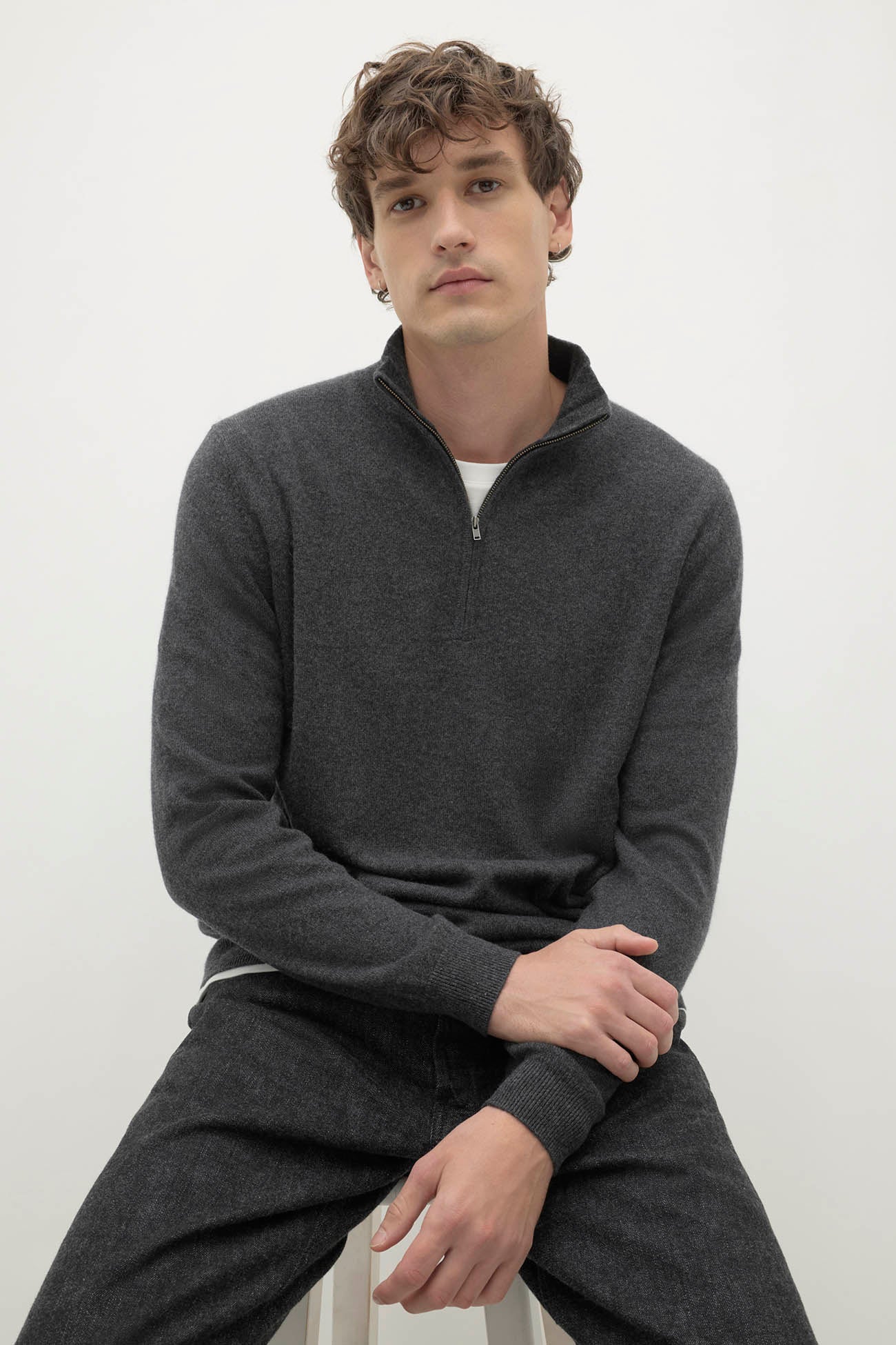 PHILLIP QUARTER-ZIP CASHMERE SWEATER - Image 30