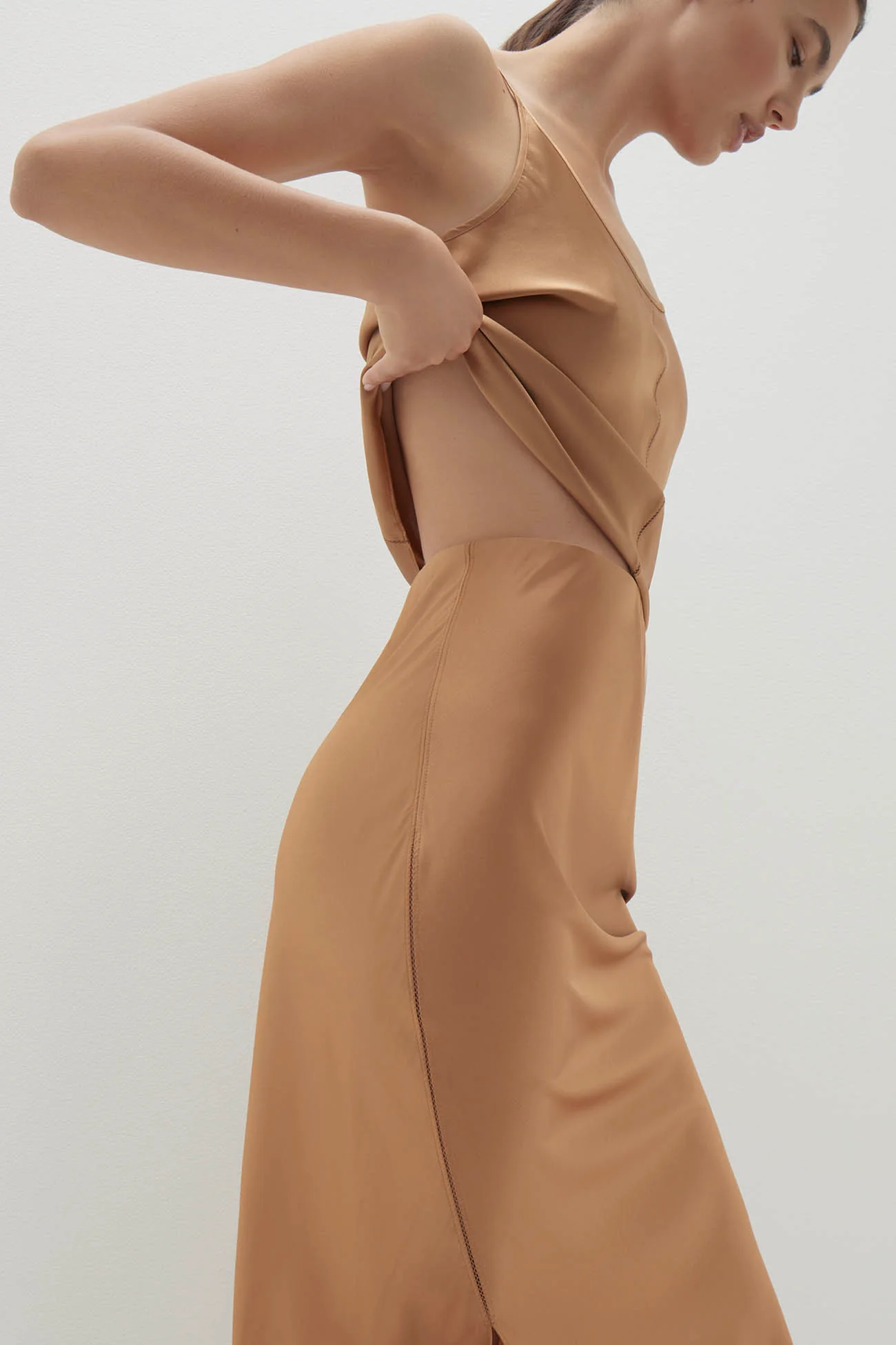 QUINN SILK MIDI SKIRT - Image 12