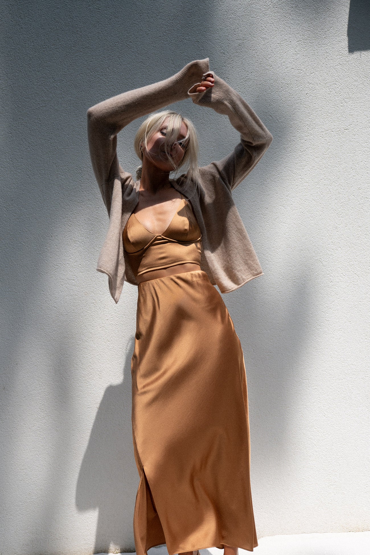 QUINN SILK MIDI SKIRT - Image 15