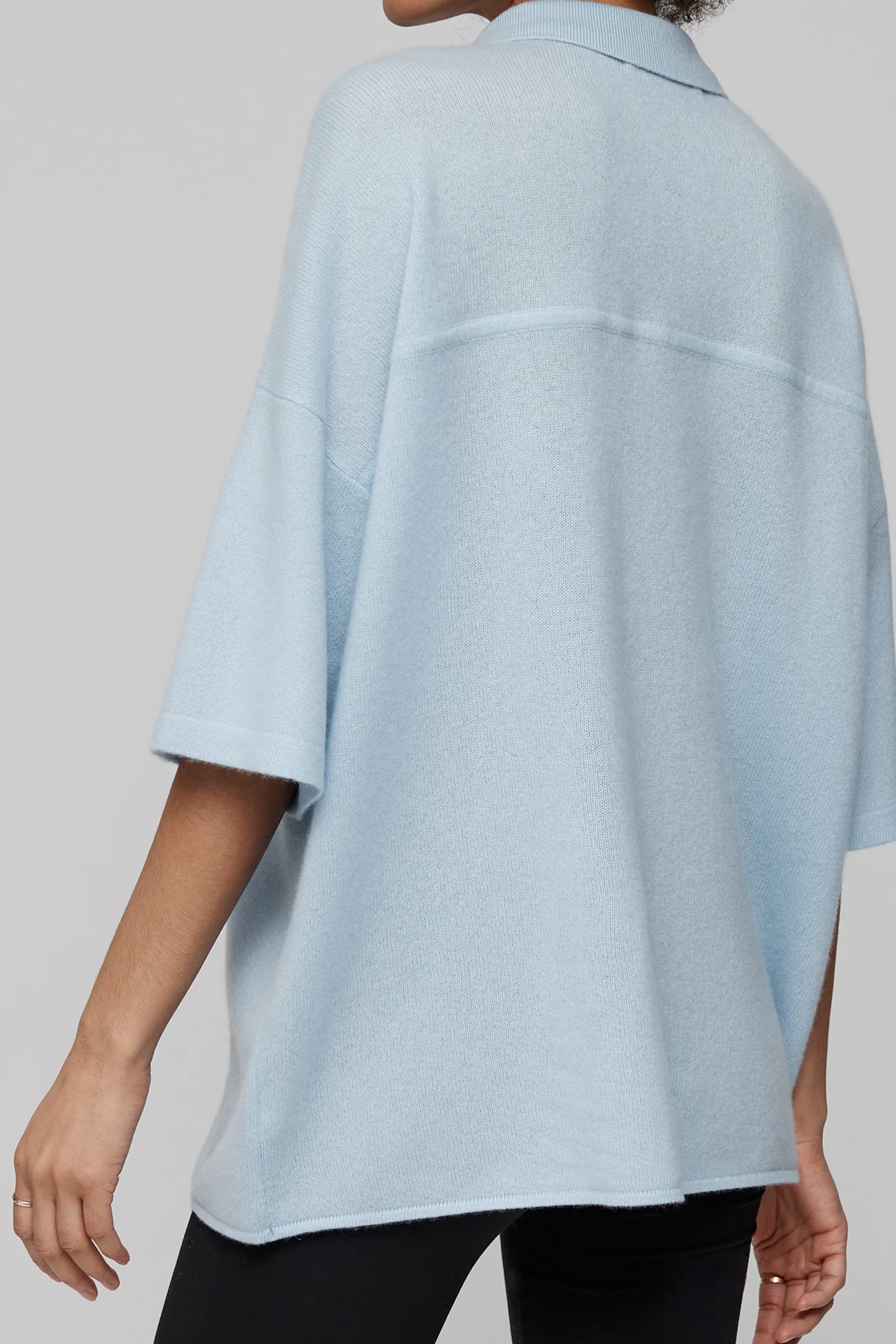 RUE BUTTON-UP CASHMERE TOP - Image 11
