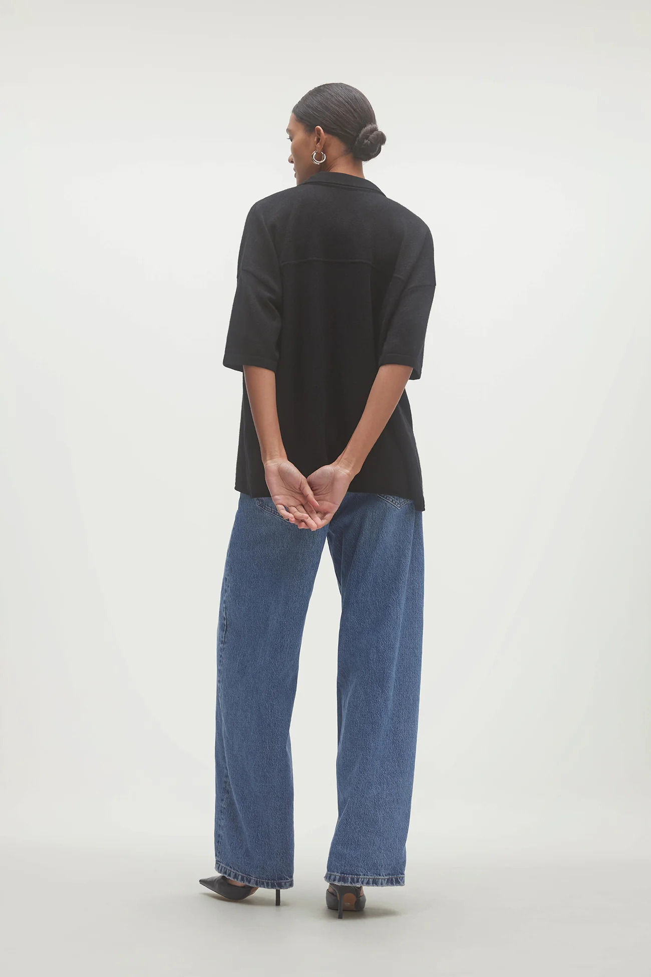 RUE BUTTON-UP CASHMERE TOP - Image 37