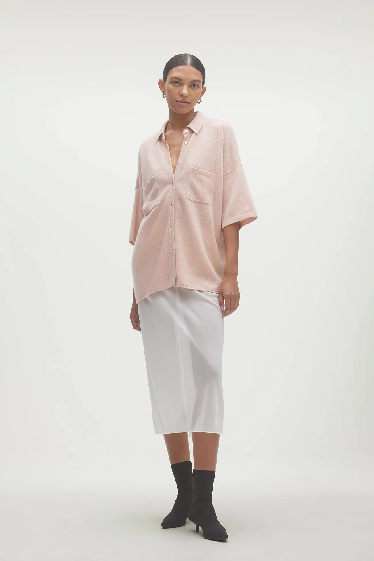 RUE BUTTON-UP CASHMERE TOP - Image 41
