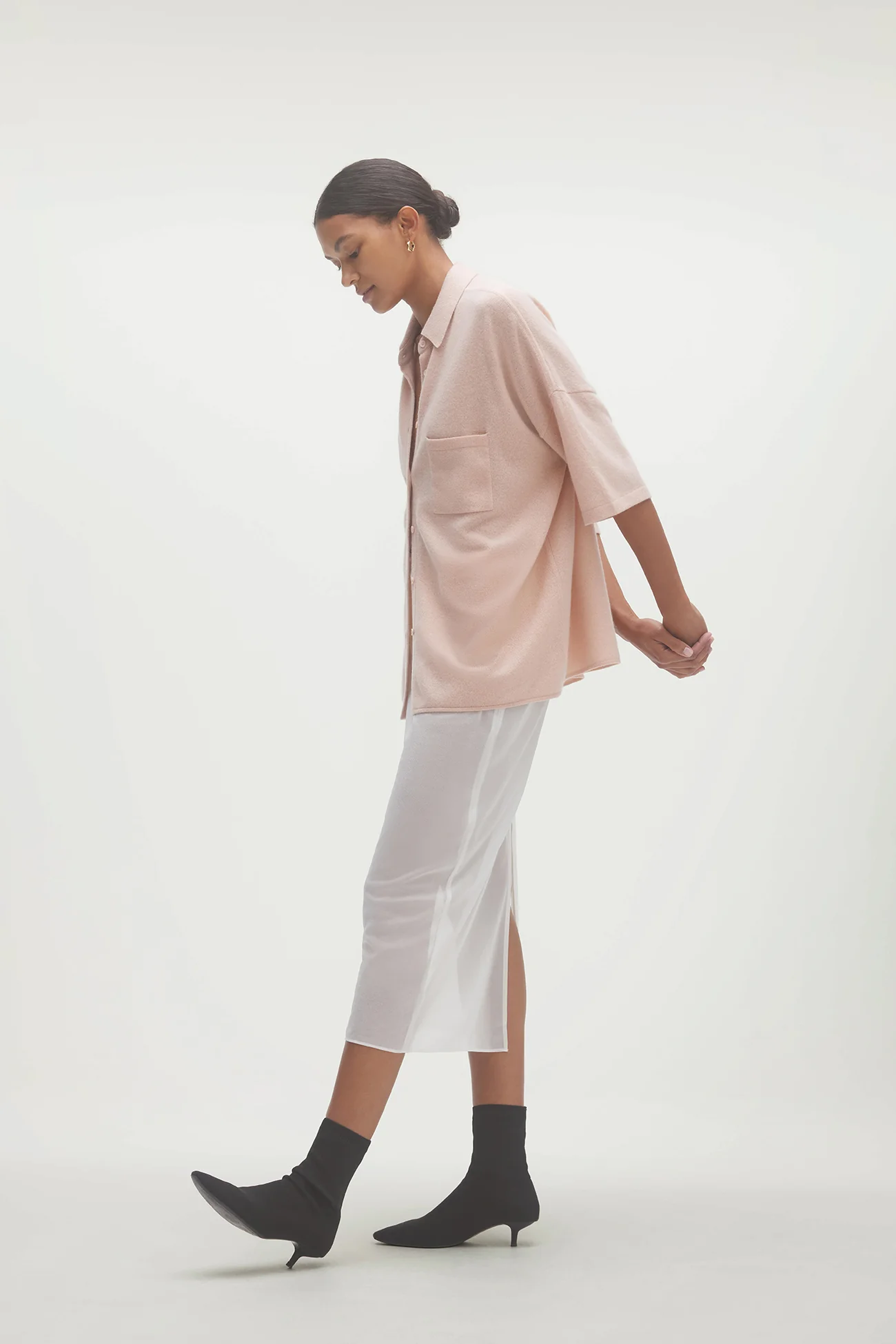 RUE BUTTON-UP CASHMERE TOP - Image 42