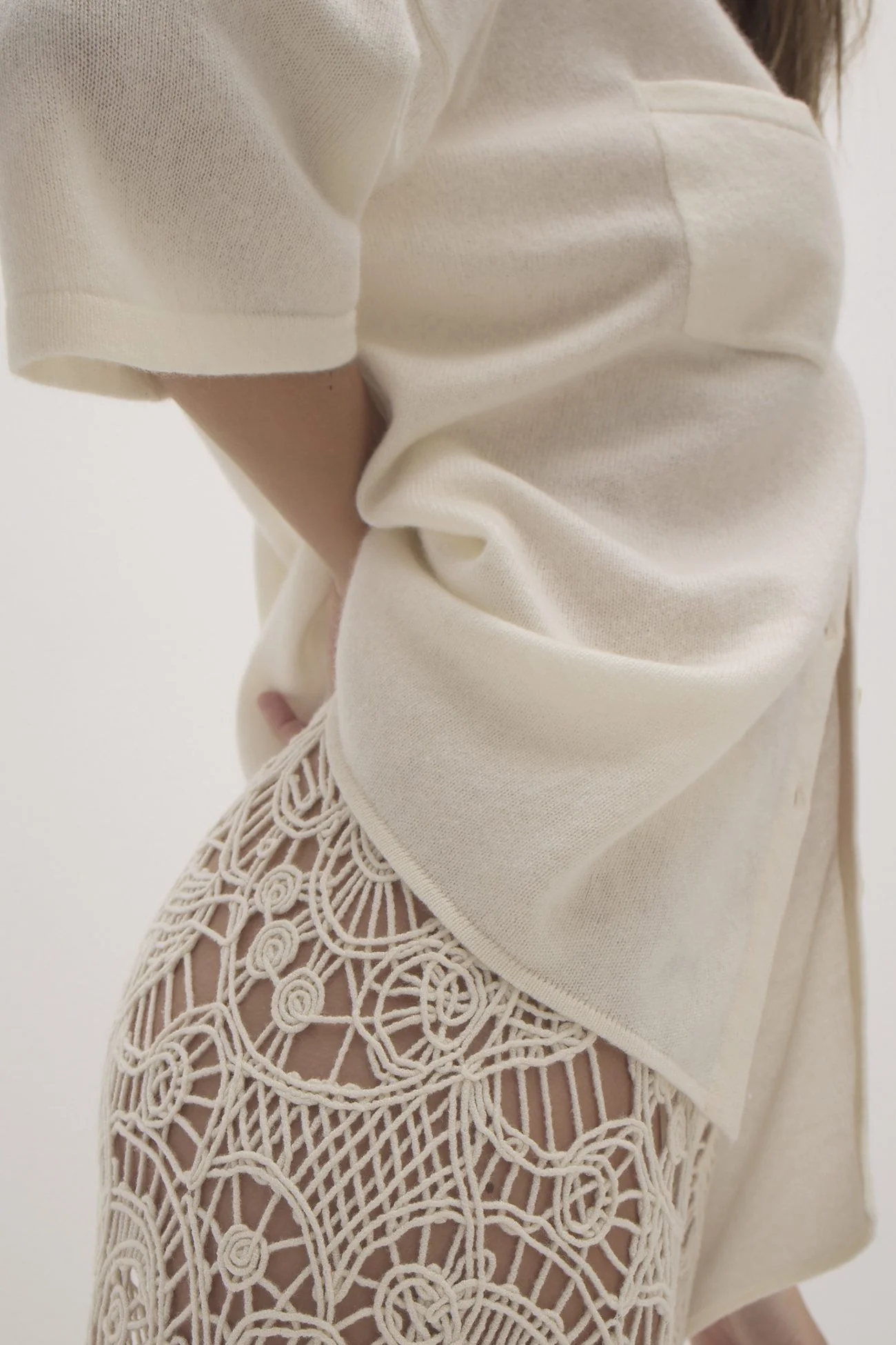 RUE BUTTON-UP CASHMERE TOP - Image 6