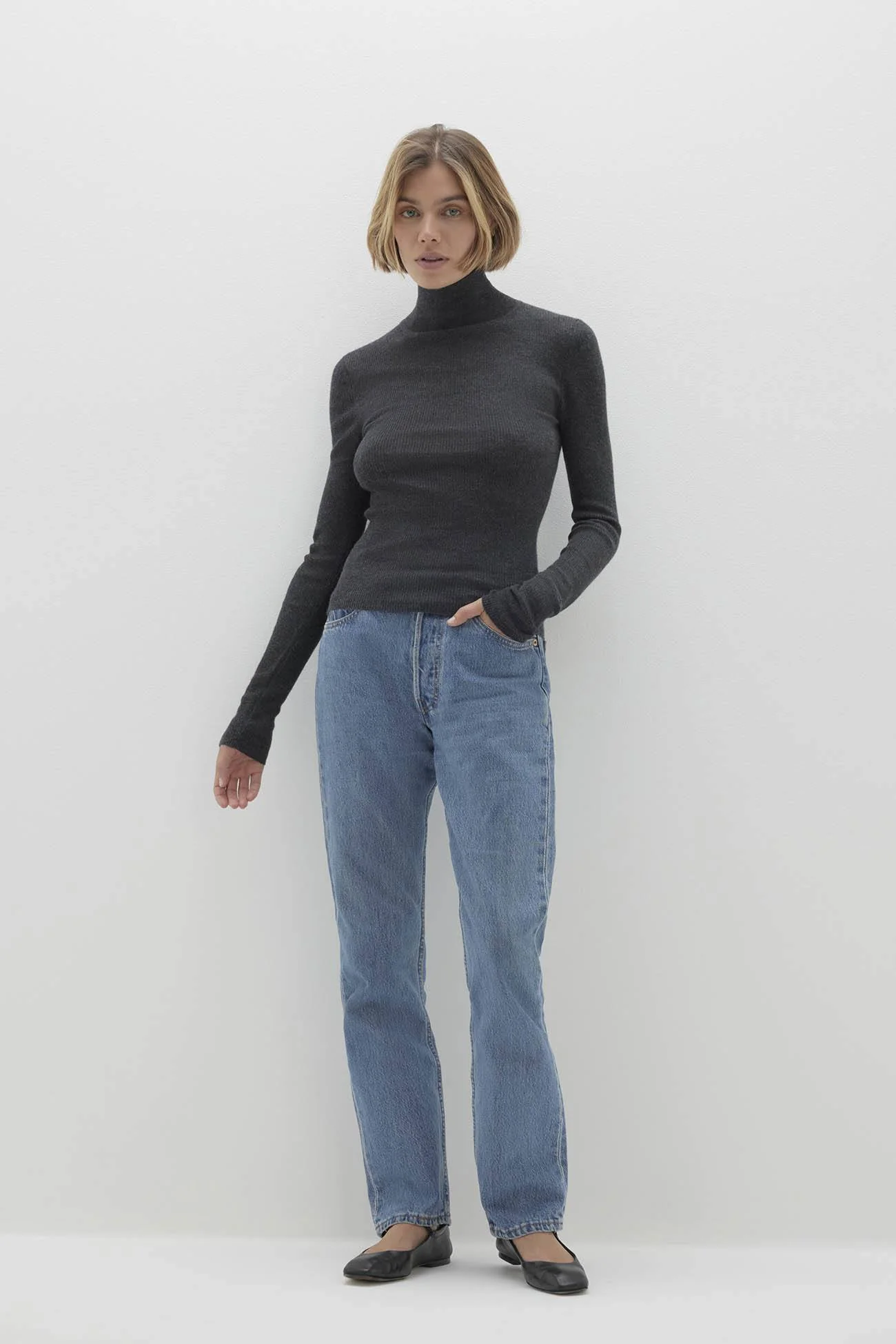 RUMER FITTED CASHMERE TURTLENECK - Image 36