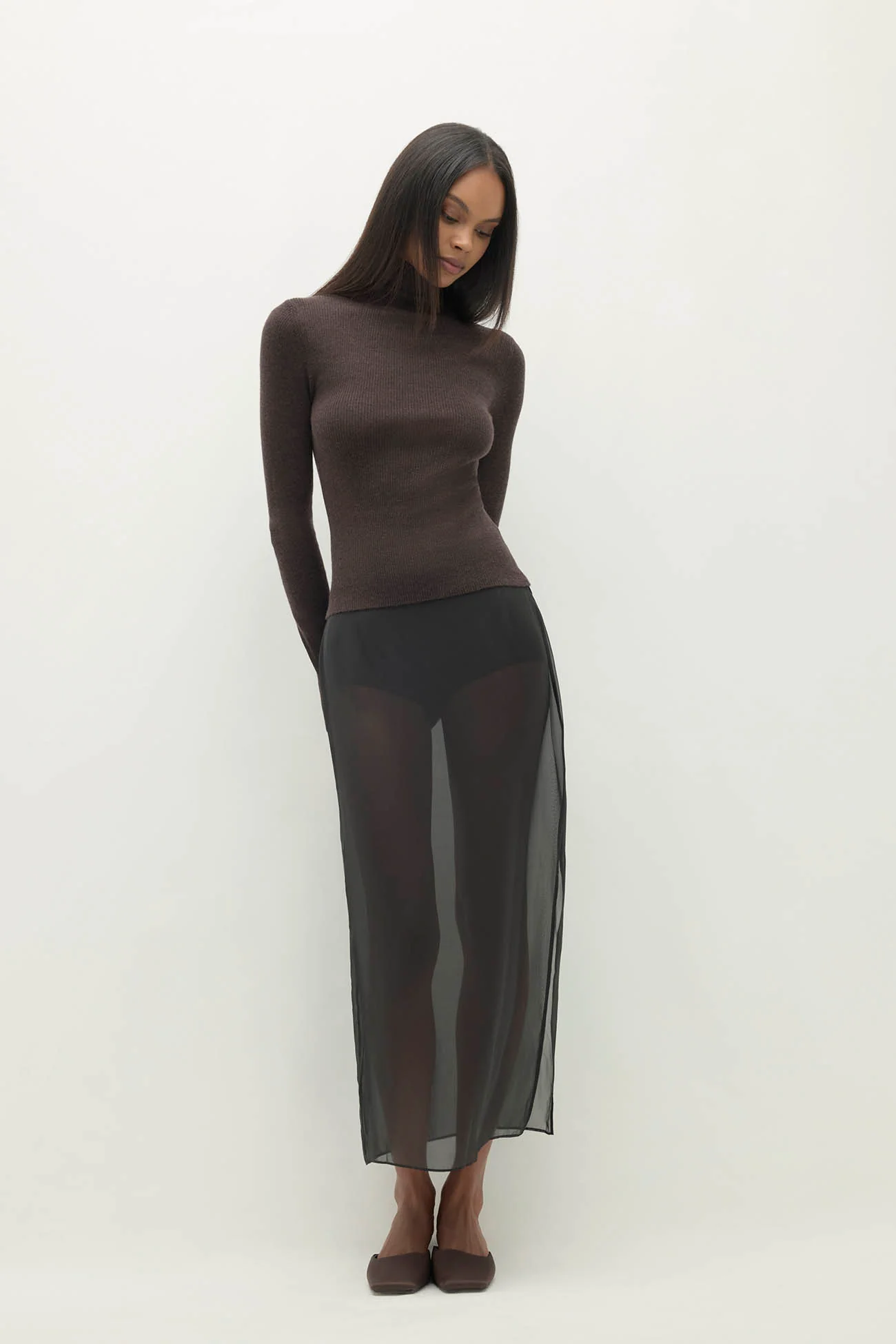 RUMER FITTED CASHMERE TURTLENECK - Image 7