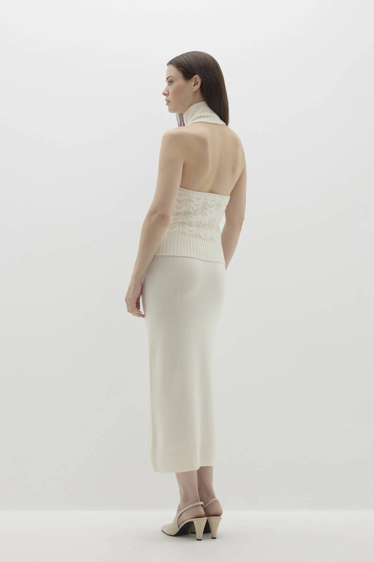 RUNA CABLE KNIT CASHMERE HALTER - Image 4