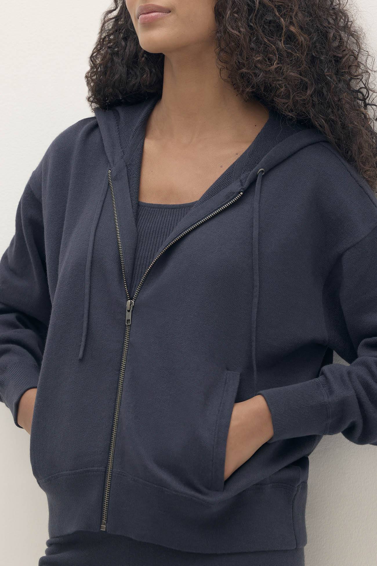 SERENA COTTON CASHMERE ZIP-UP HOODIE - Image 15