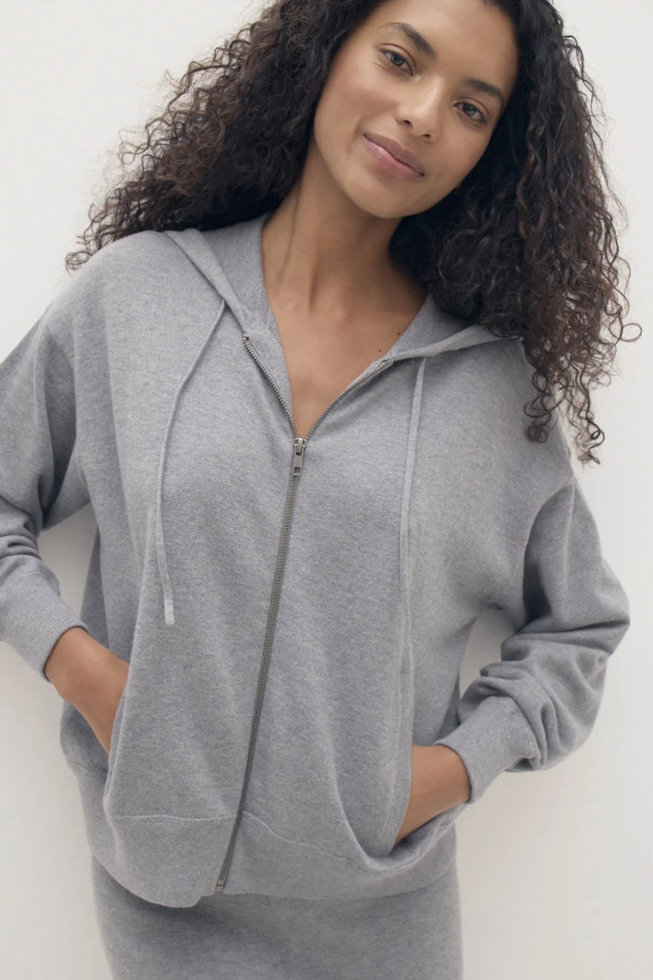 SERENA COTTON CASHMERE ZIP-UP HOODIE - Image 21