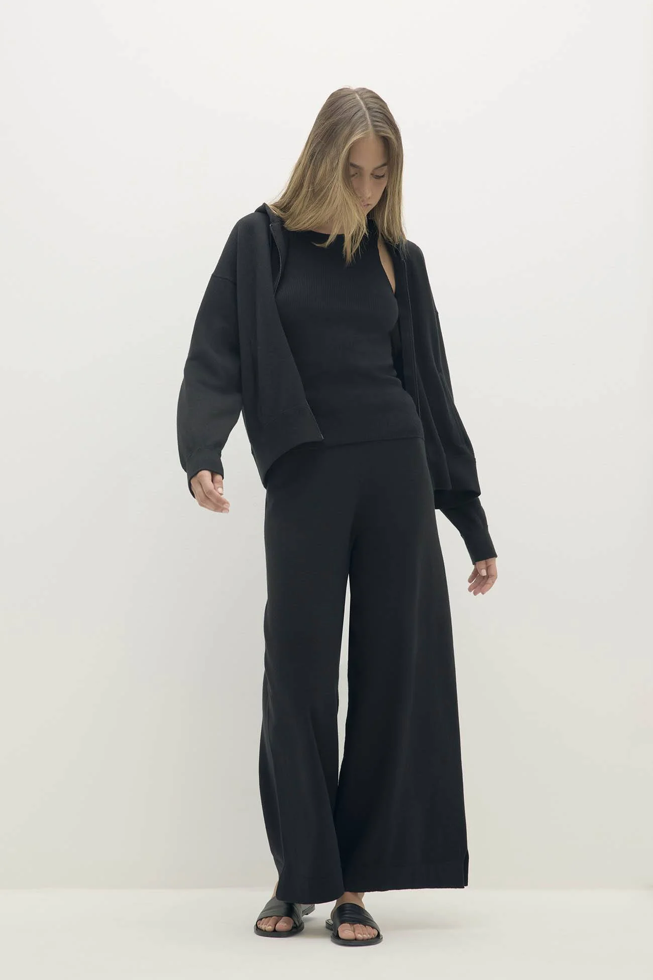 SERENA COTTON CASHMERE ZIP-UP HOODIE - Image 4