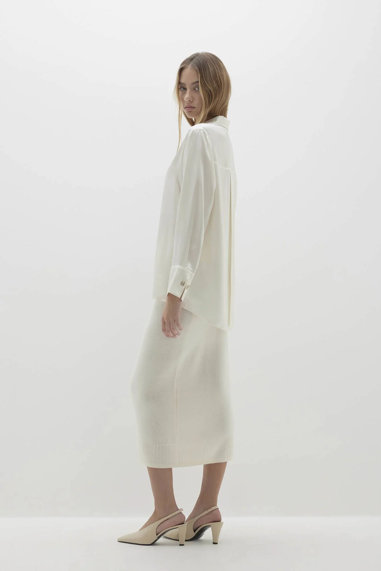 SUVI SILK BUTTON-UP SHIRT - Image 3