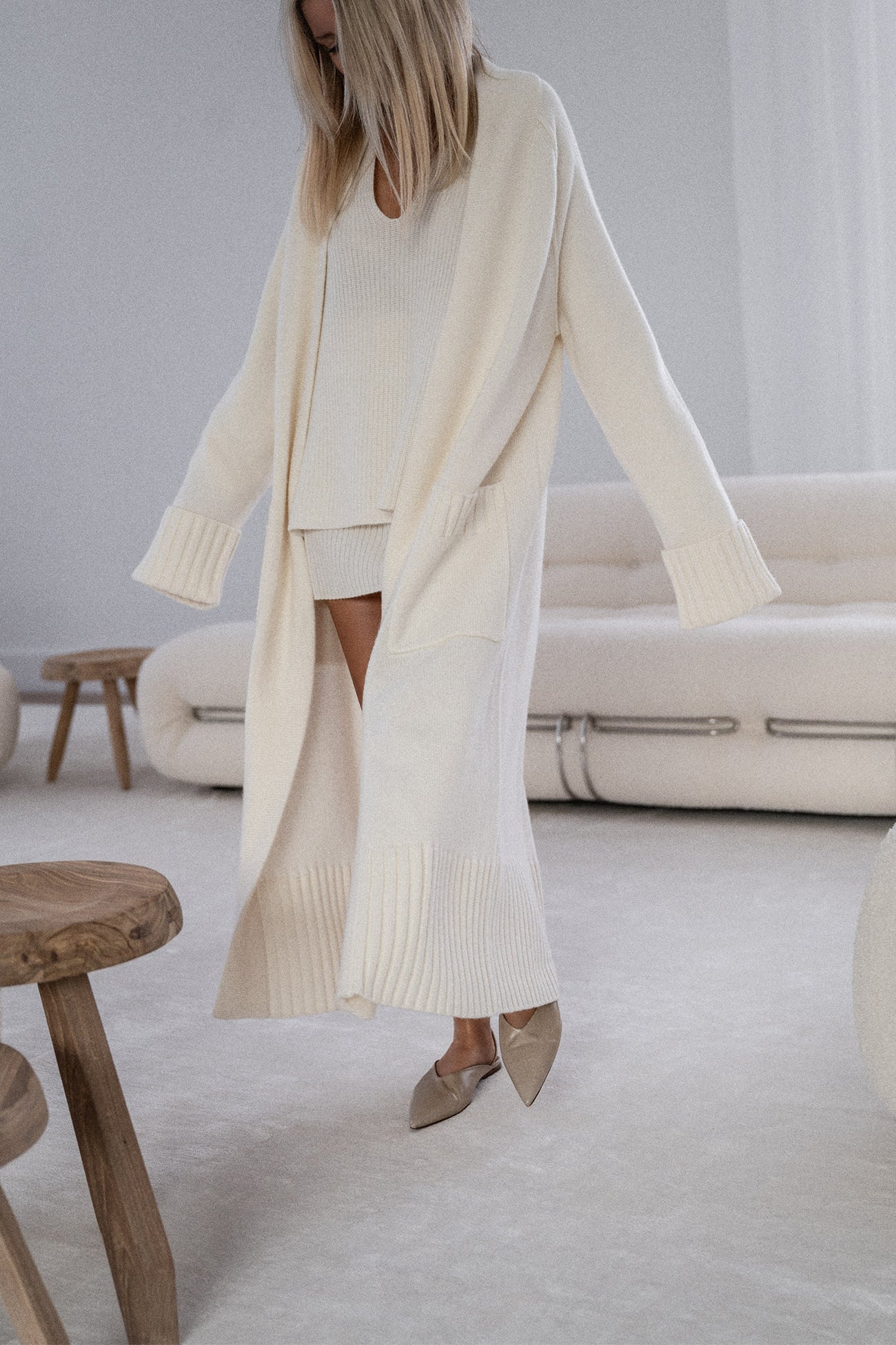 TILYN LONGLINE CASHMERE CARDIGAN - Image 12