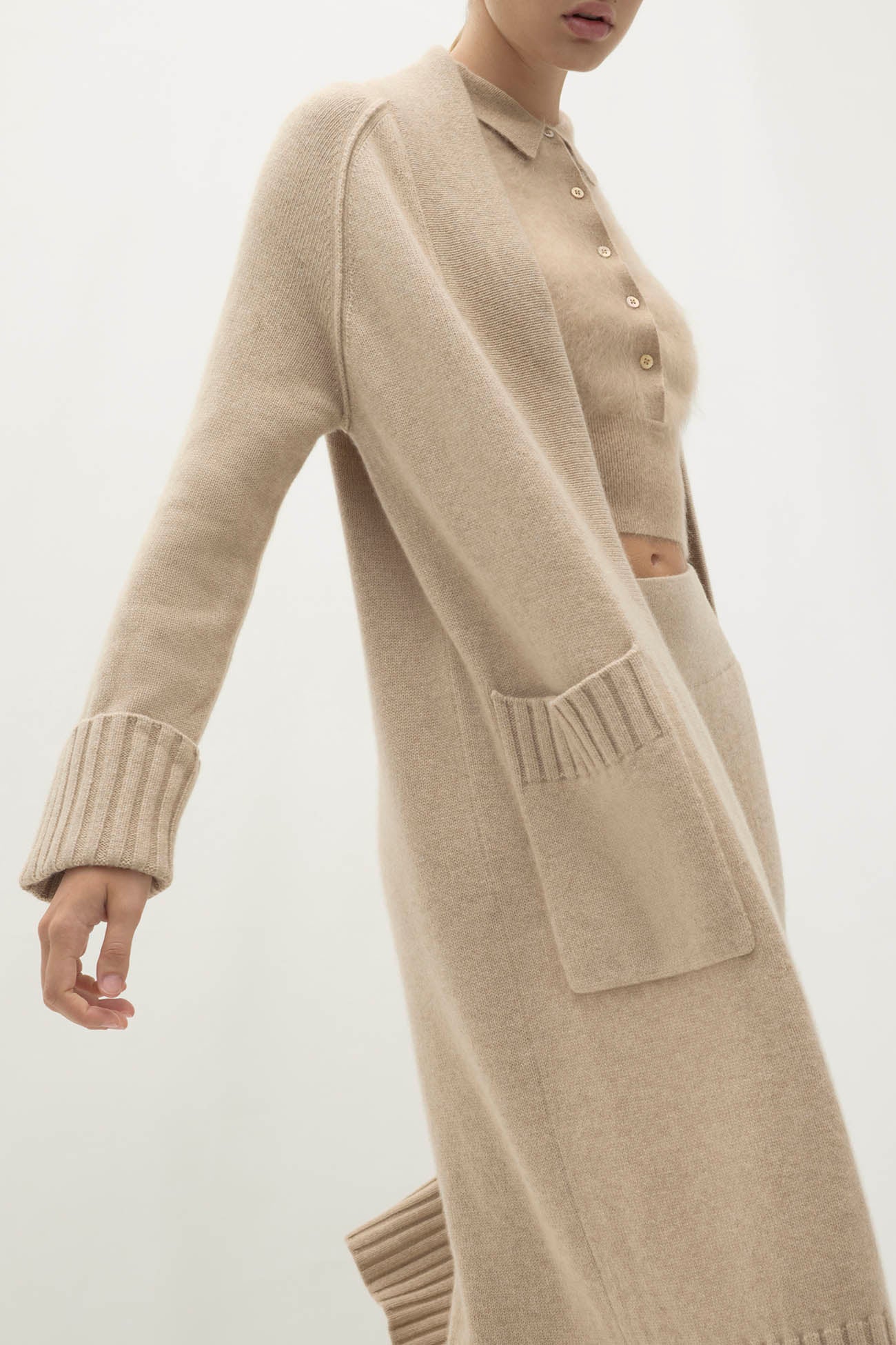 TILYN LONGLINE CASHMERE CARDIGAN - Image 16