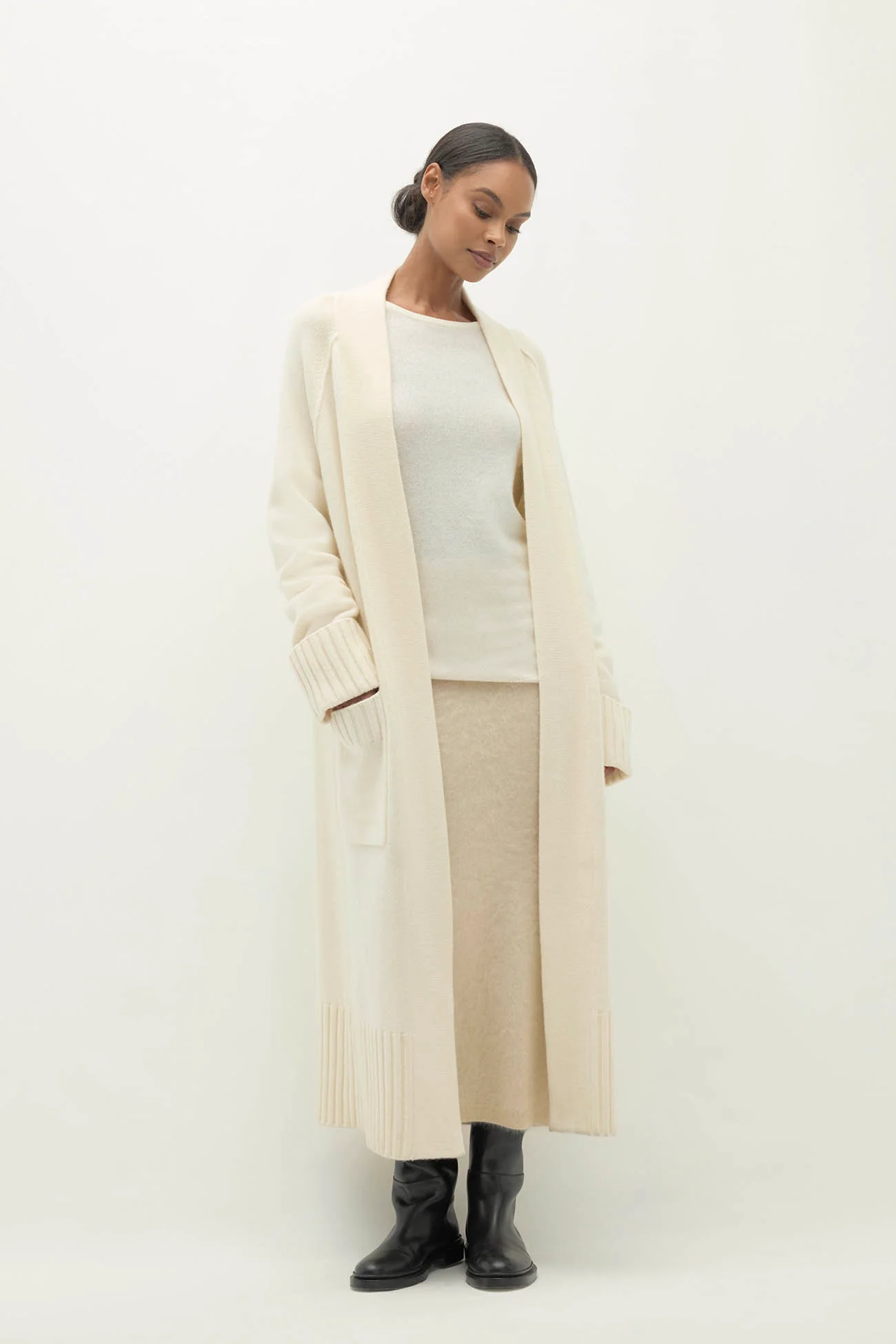 TILYN LONGLINE CASHMERE CARDIGAN - Image 7