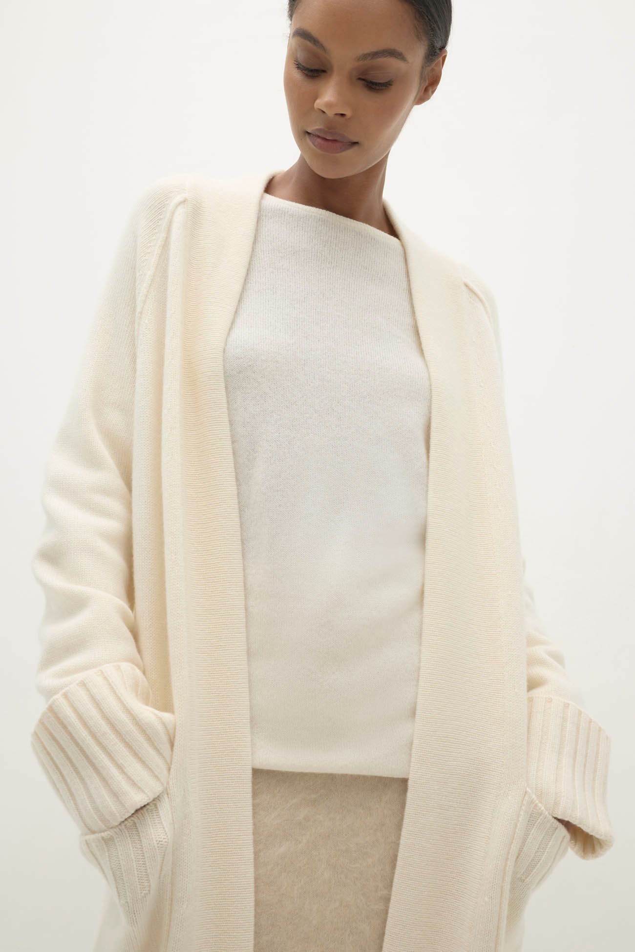 TILYN LONGLINE CASHMERE CARDIGAN - Image 8