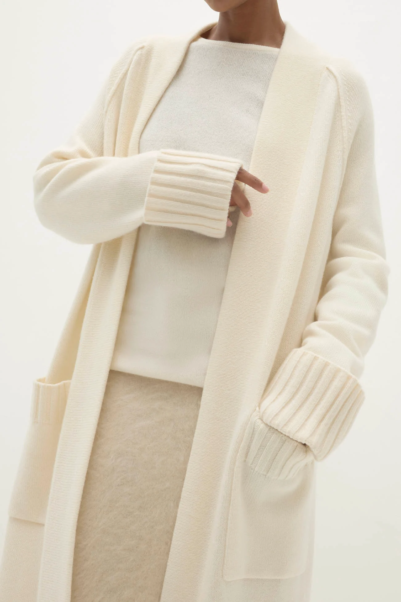 TILYN LONGLINE CASHMERE CARDIGAN - Image 9