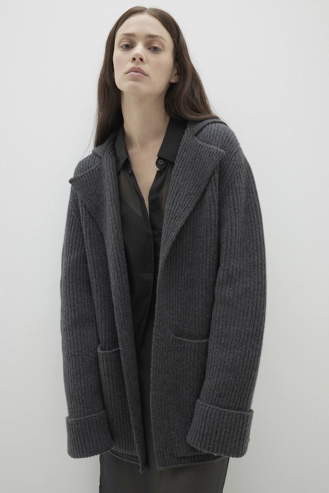 ZENA RIBBED CASHMERE CARDIGAN - Image 4