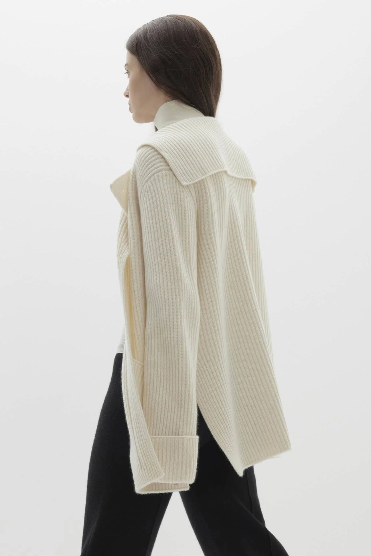 ZENA RIBBED CASHMERE CARDIGAN - Image 9